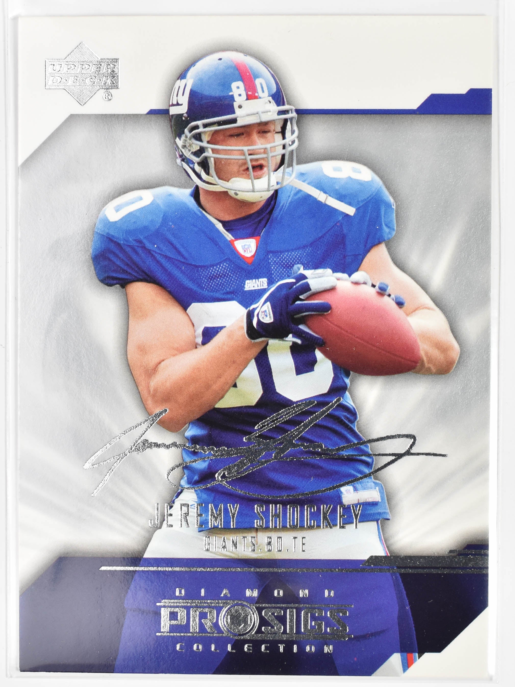 Jeremy Shockey 59 Upper Deck 2004 New York Giants