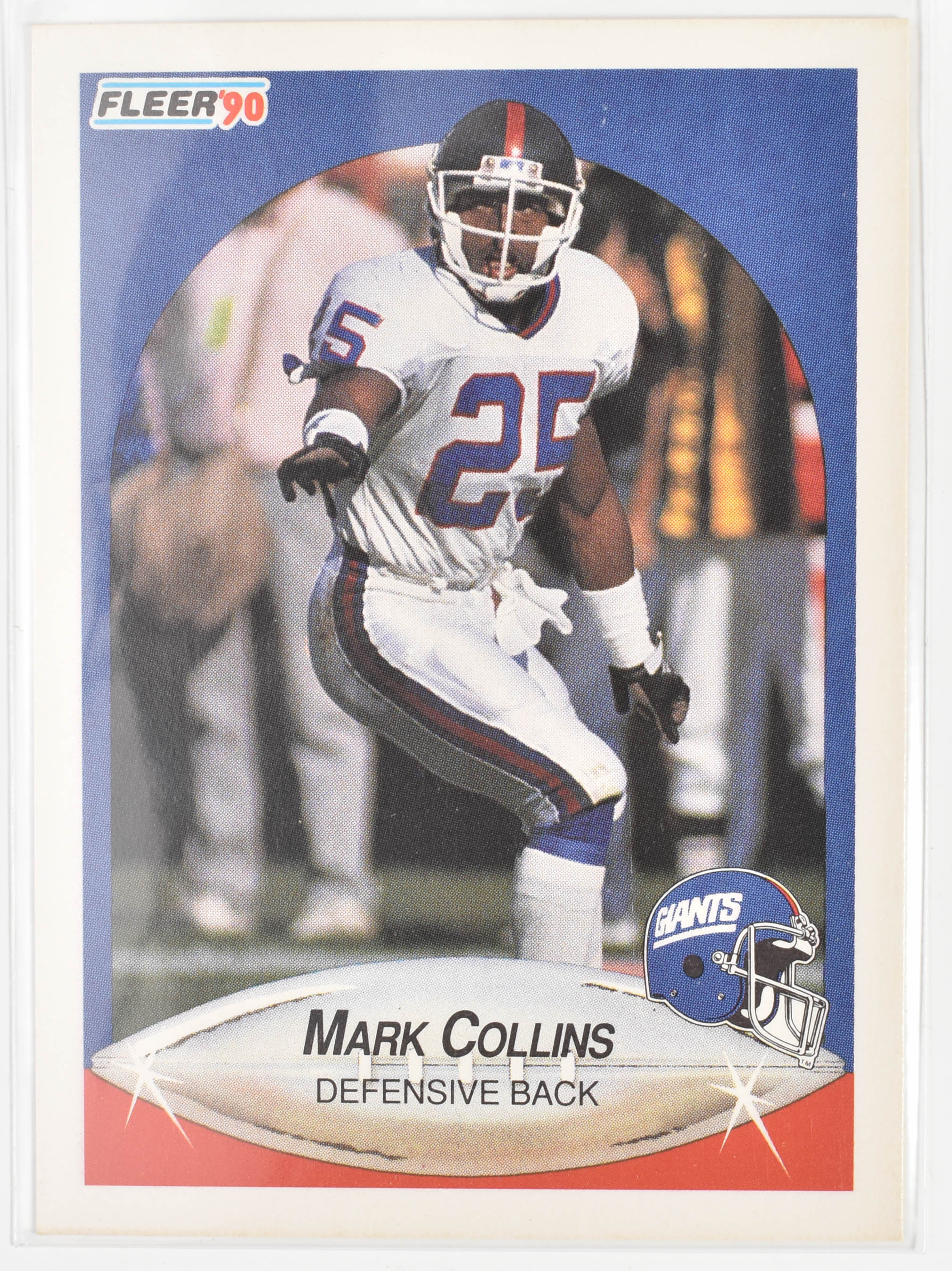 Mark Collins 66 Fleer 1990 New York Giants