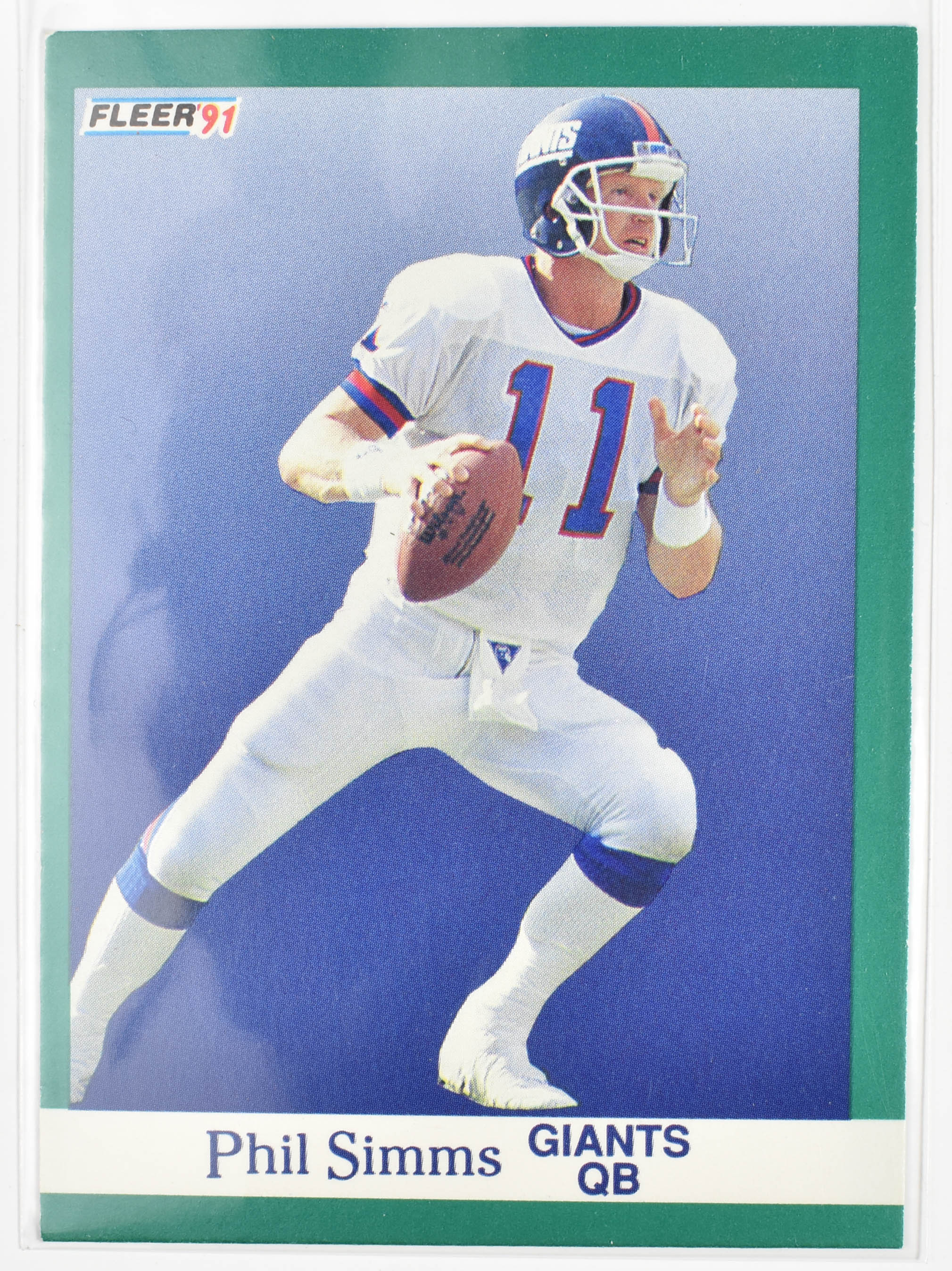 Phil Simms 318 Fleer 1991 New York Giants
