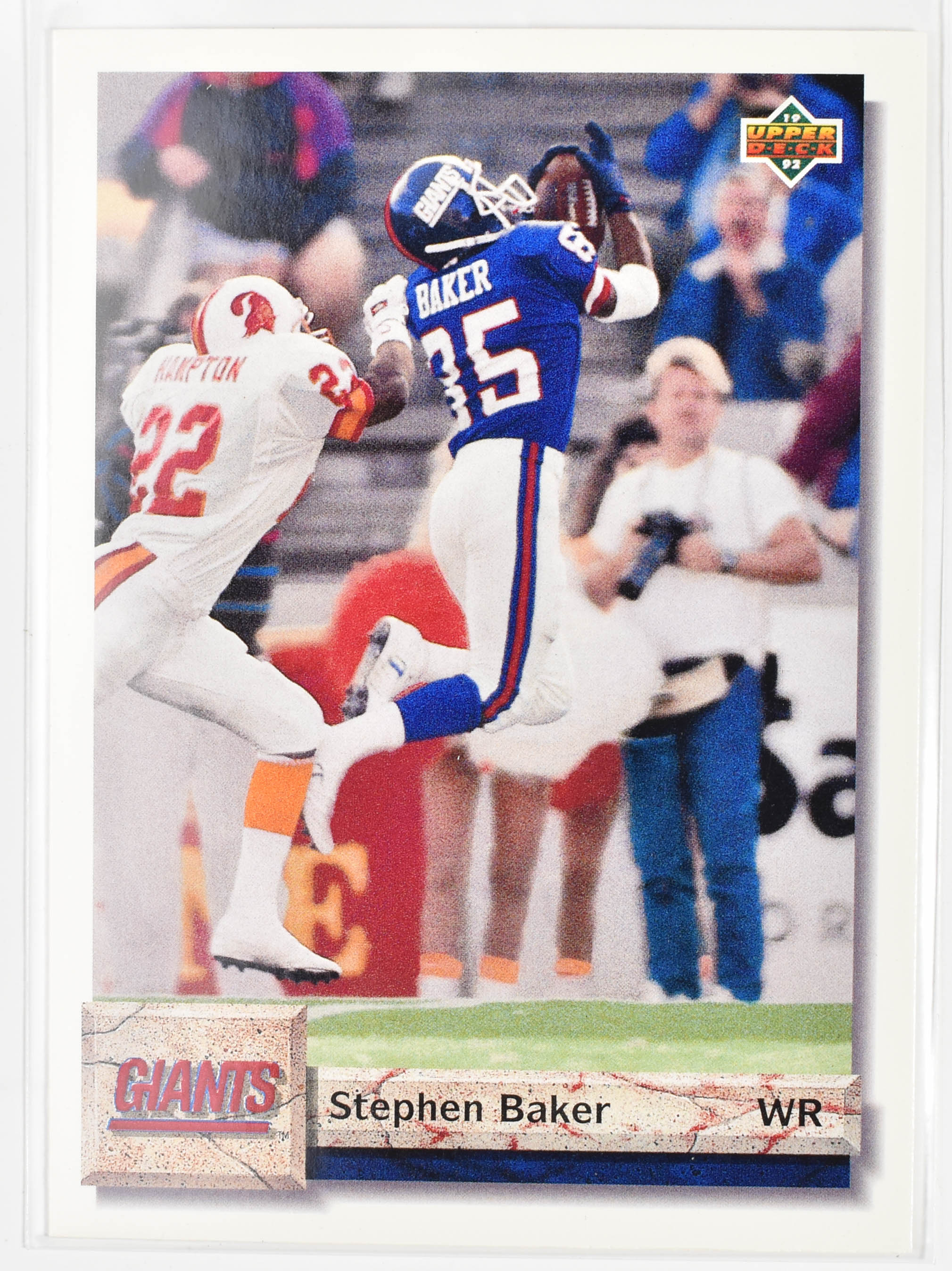 Stephen Baker 124 Upper Deck 1992 Giants