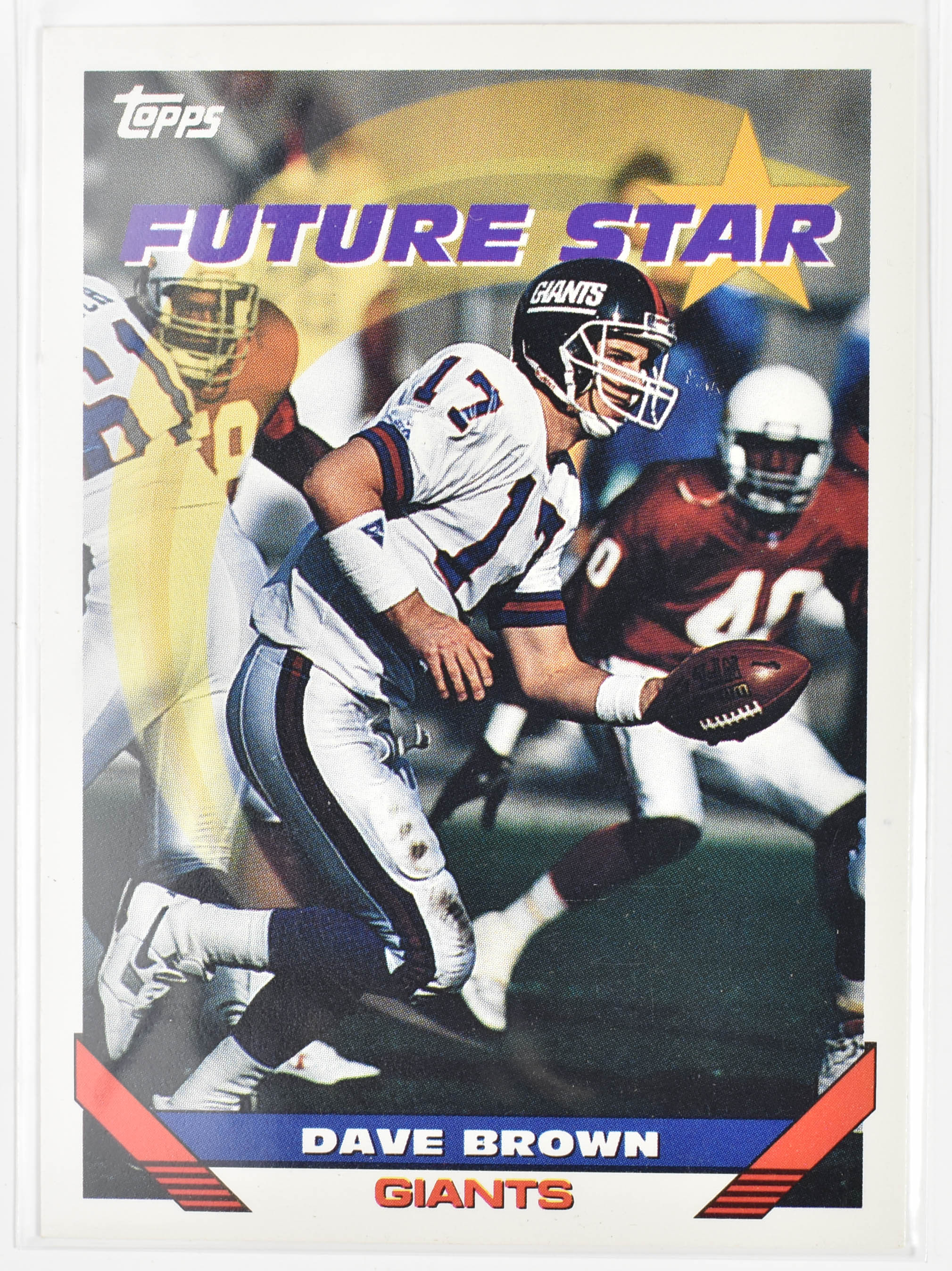 Dave Brown 128 Topps 1993 New York Giants Future Star