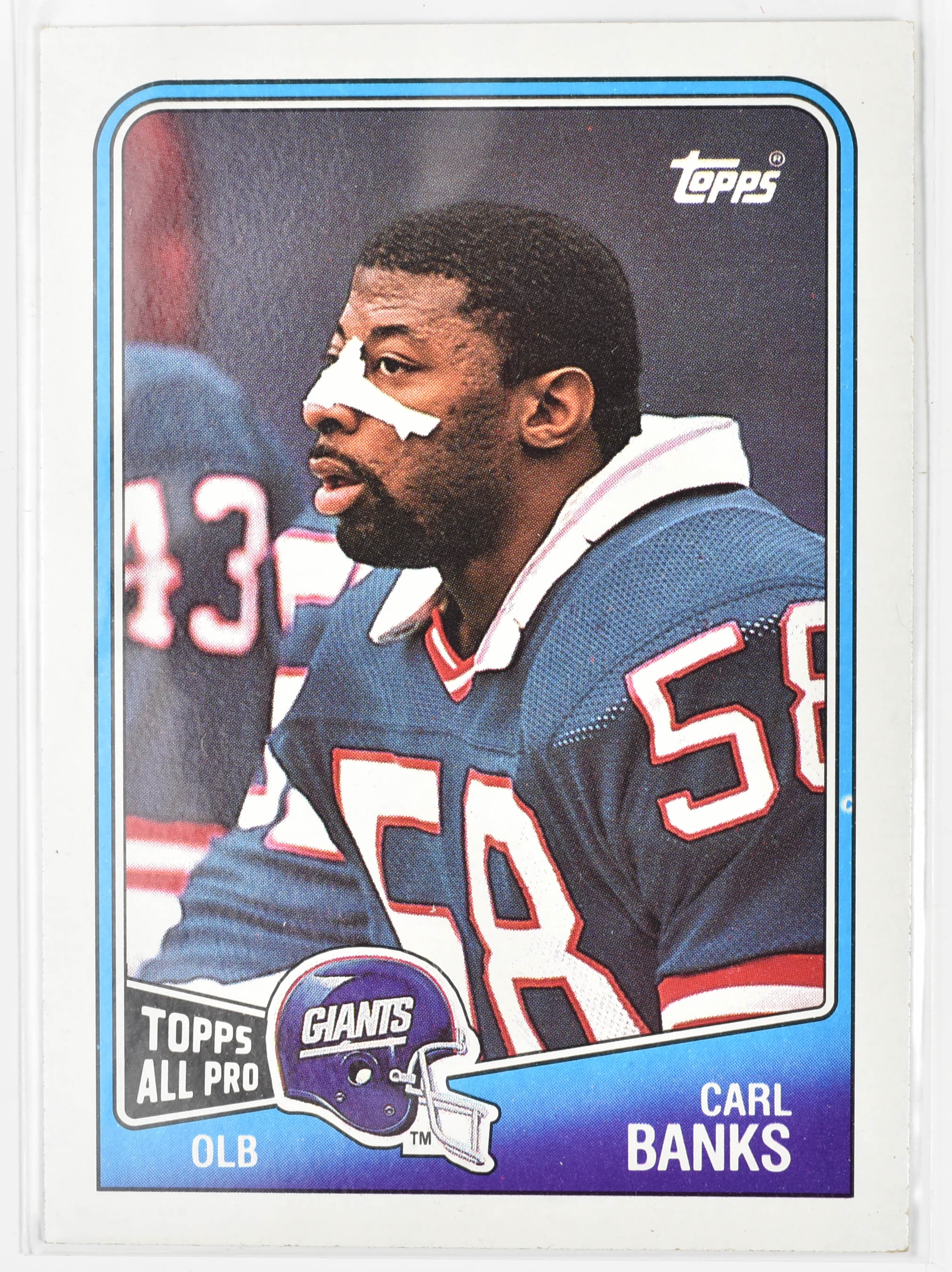 Carl Banks 282 Topps 1988 New York Giants
