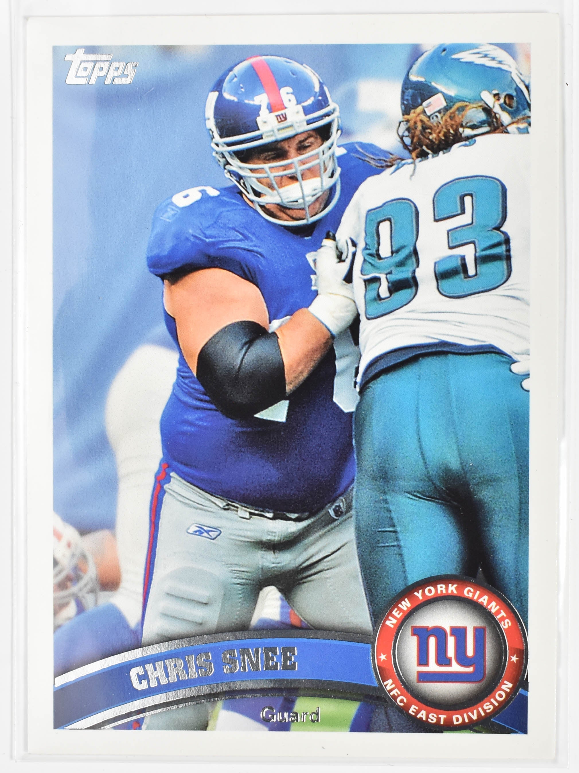 Chris Snee 233 Topps 2011 New York Giants