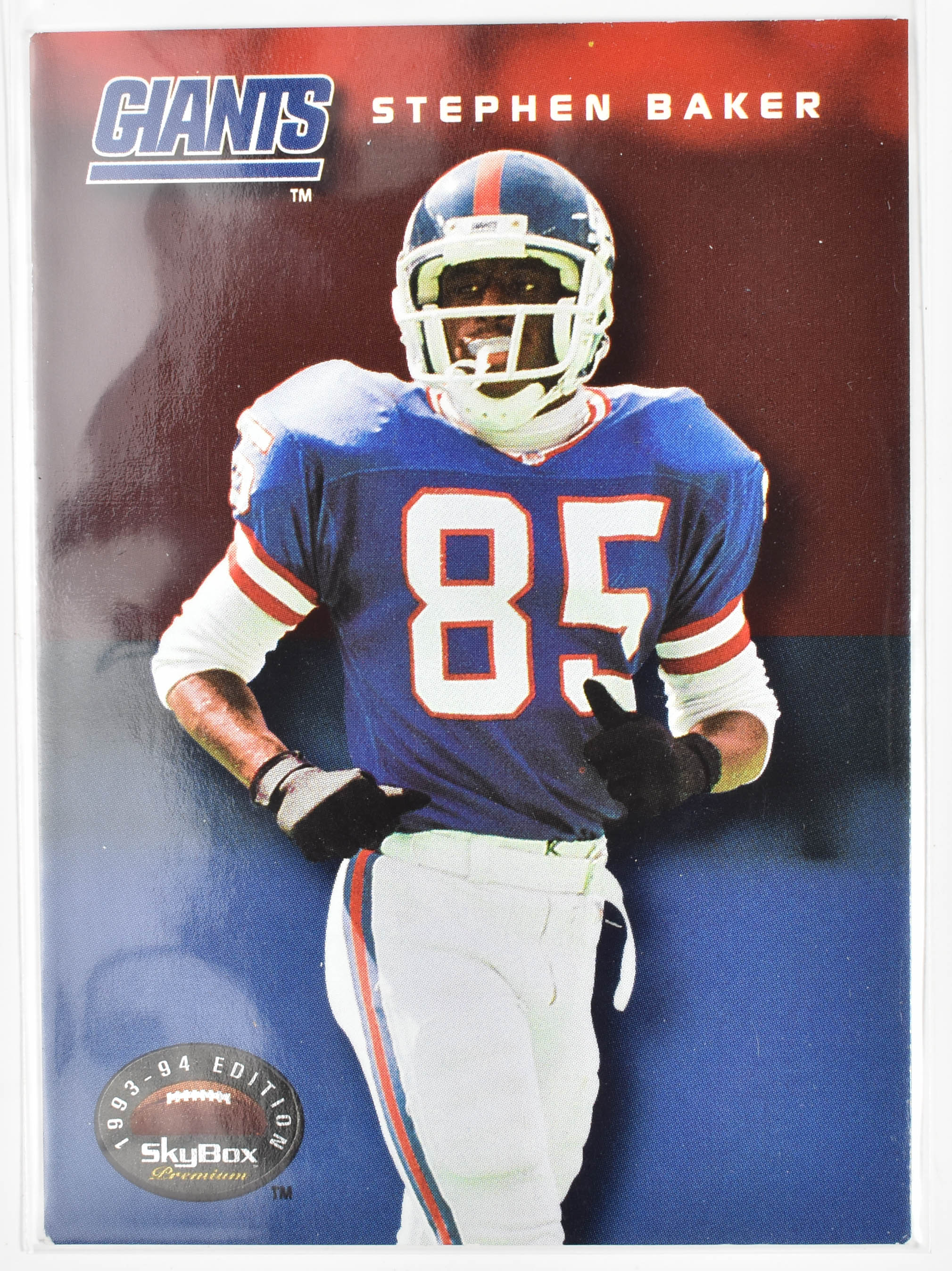 Stephen Baker 205 Skybox 1993 New York Giants