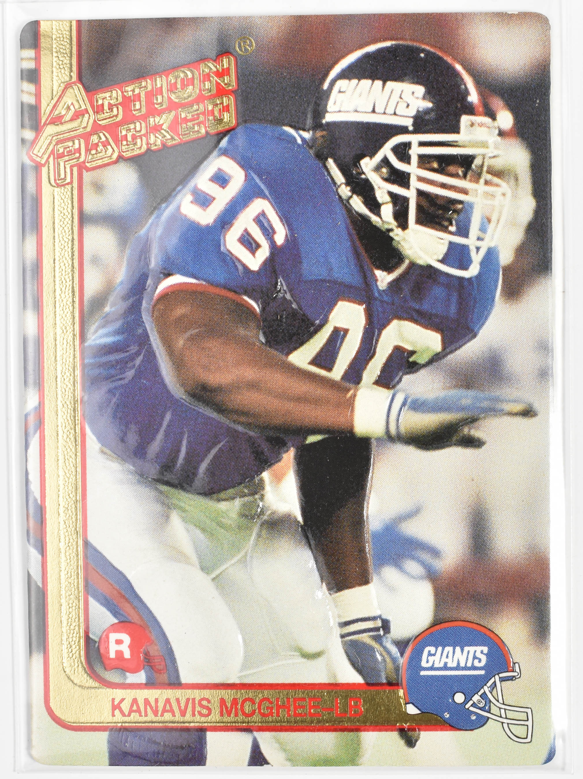 Kanavis McGhee Action Packed 34 New York Giants 1991