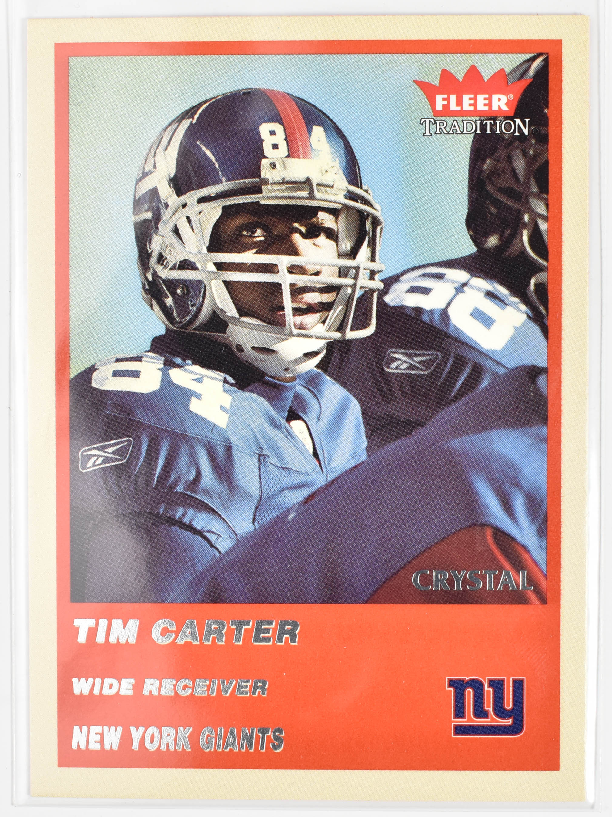 Tim Carter 294 Crystal 124/150 Fleer 2004 New York Giants