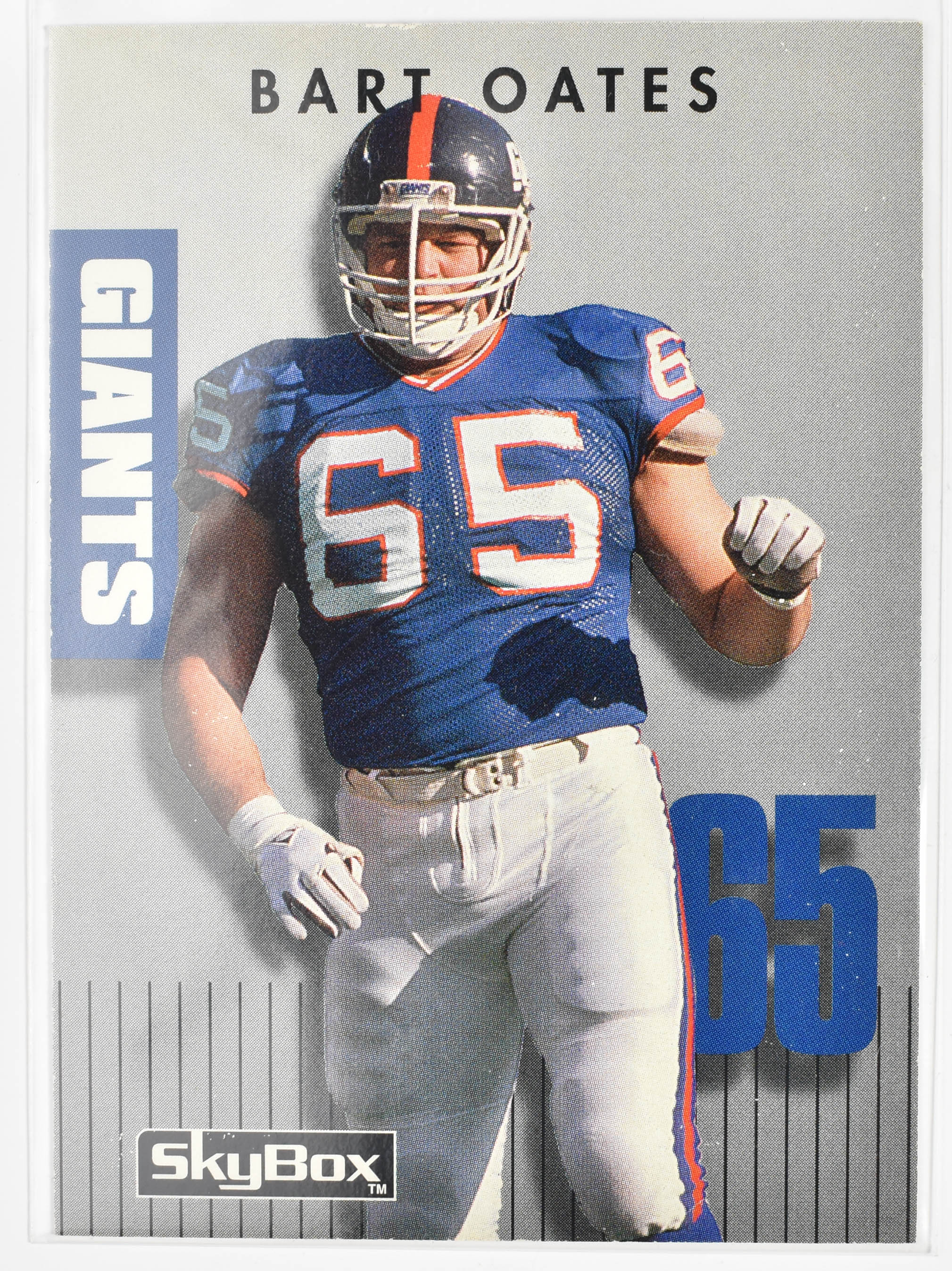 Bart Oates Skybox 175 Prime Time 1992 New York Giants