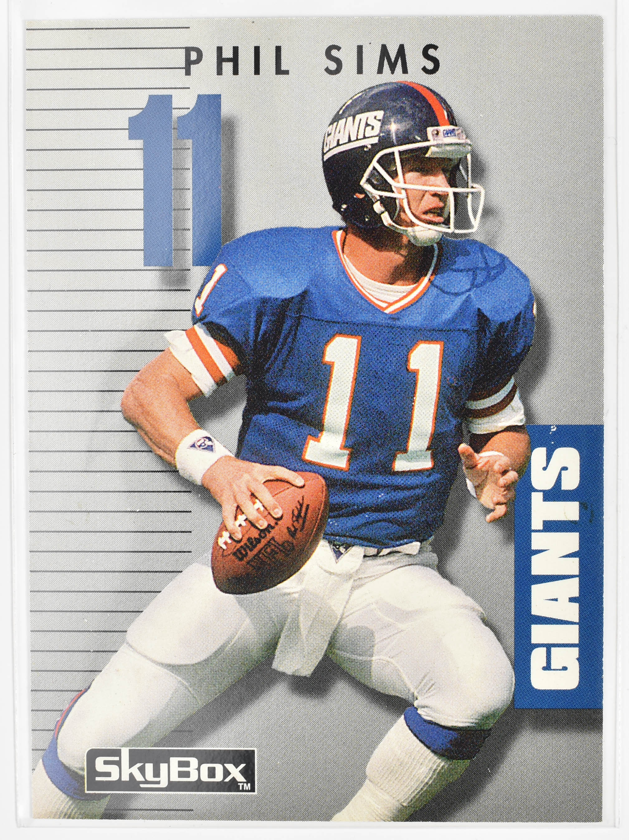 Phil Simms 215 Skybox 1992 Prime Time New York Giants