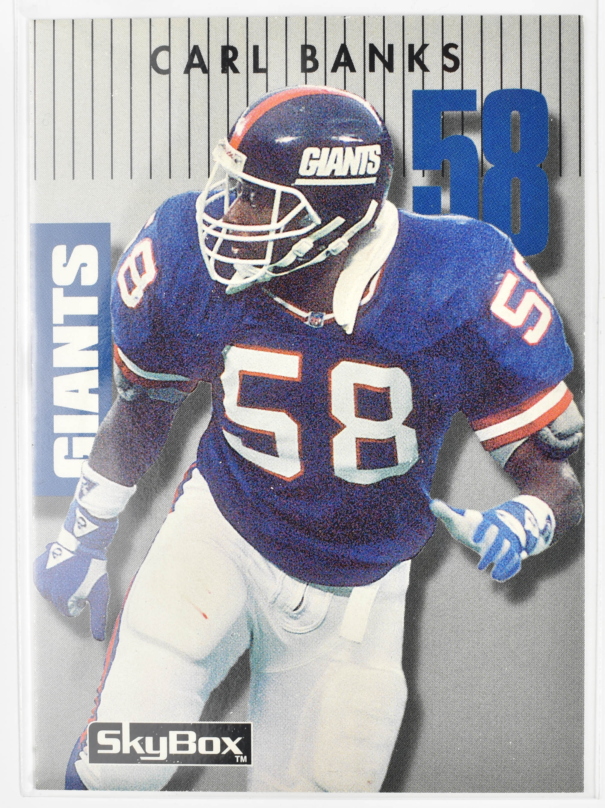 Carl Banks Skybox 075 1992 New York Giants