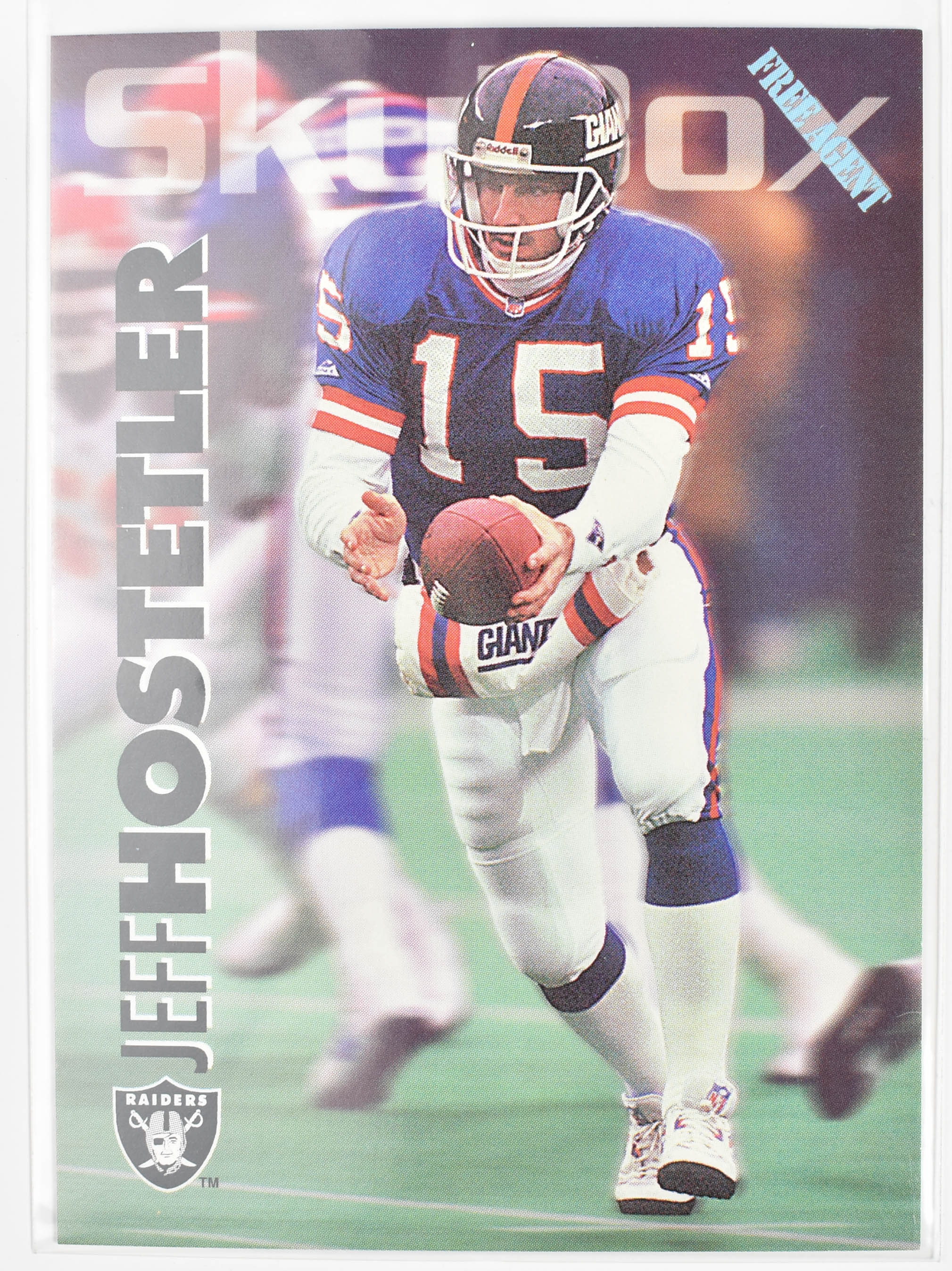 Jeff Hostetler 161 Skybox 1993 New York Free Agent
