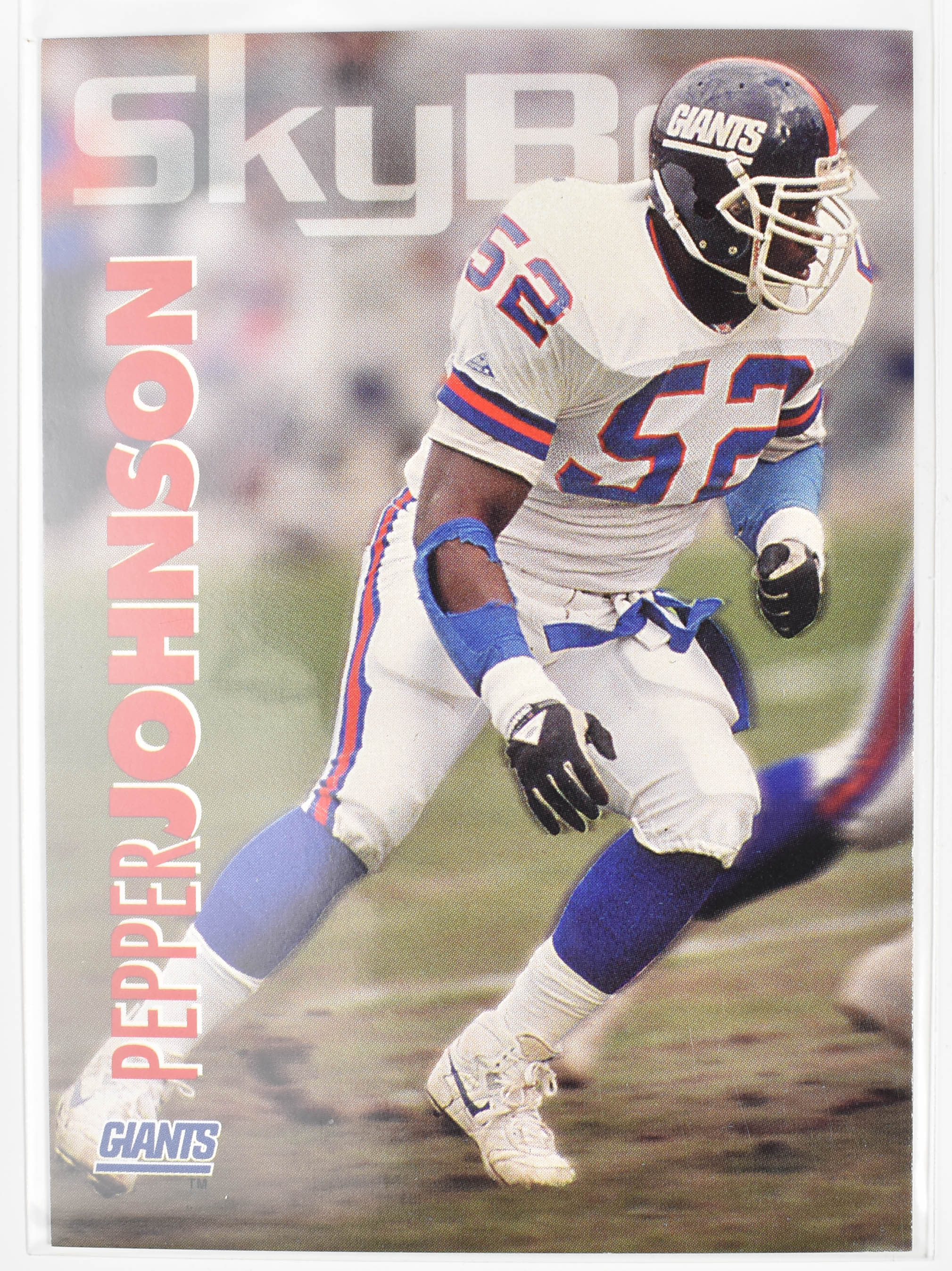 Pepper Johnson 226 Skybox 1993 Giants Football Card