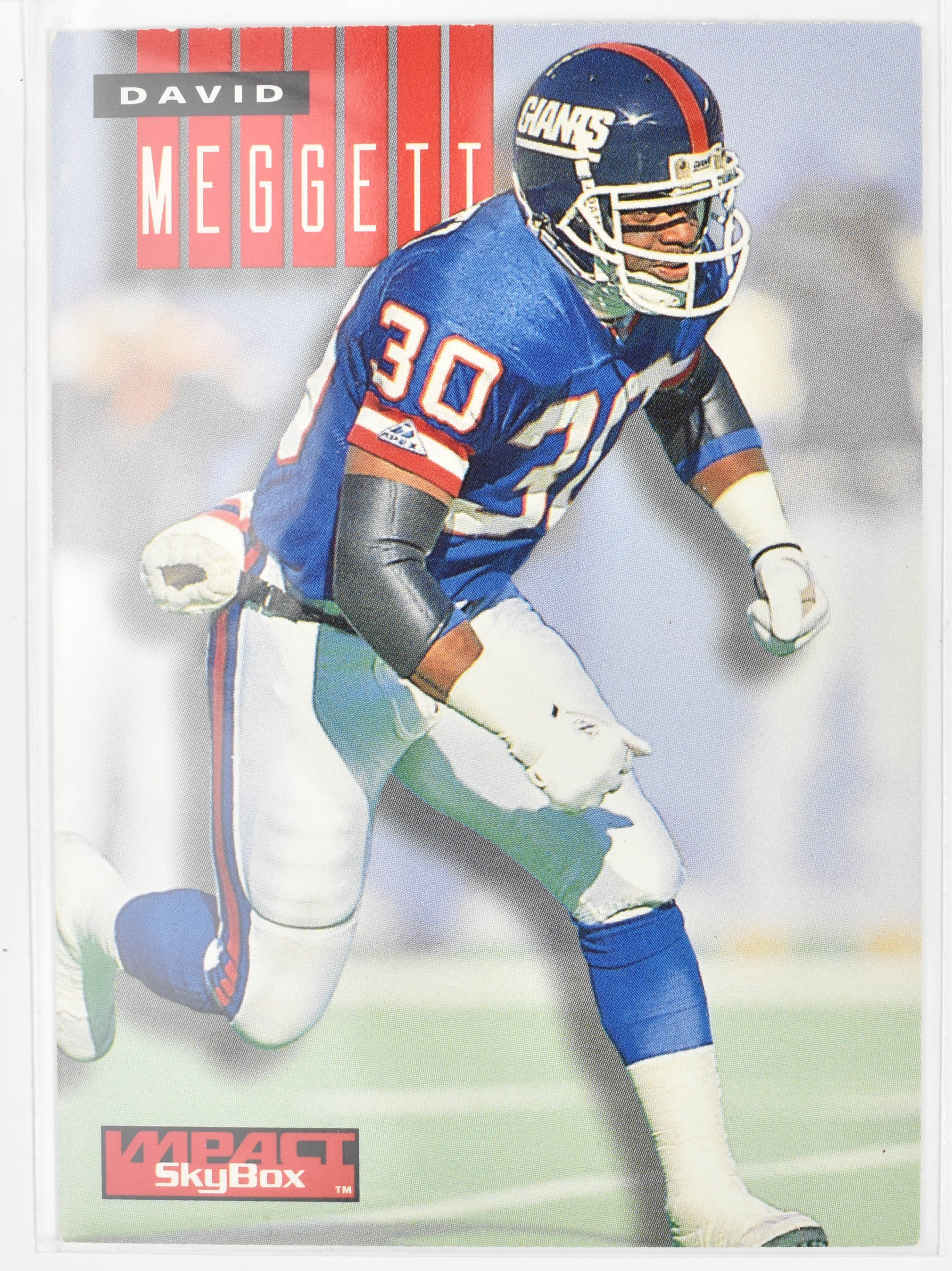 David Meggett 189 Impact Skybox 1994 New York Giants