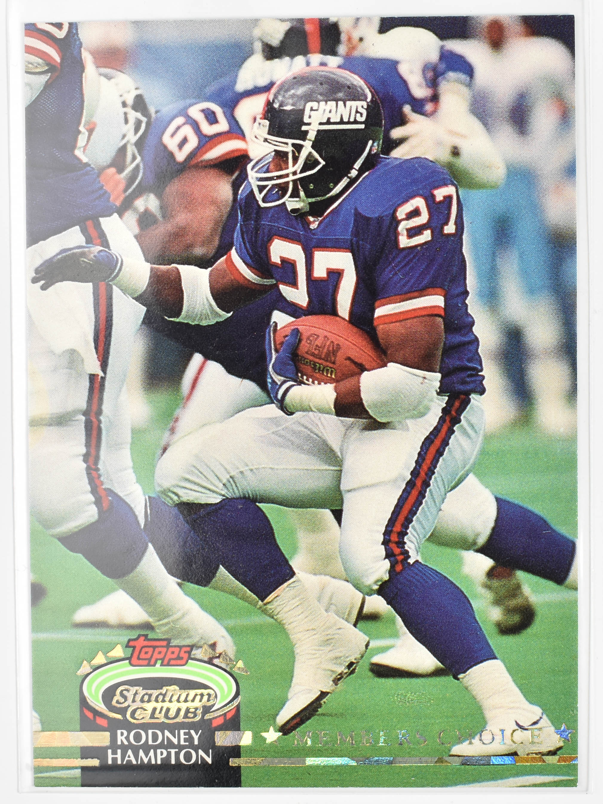 Rodney Hampton 310 Topps Stadium Club Members Choice New York Giants