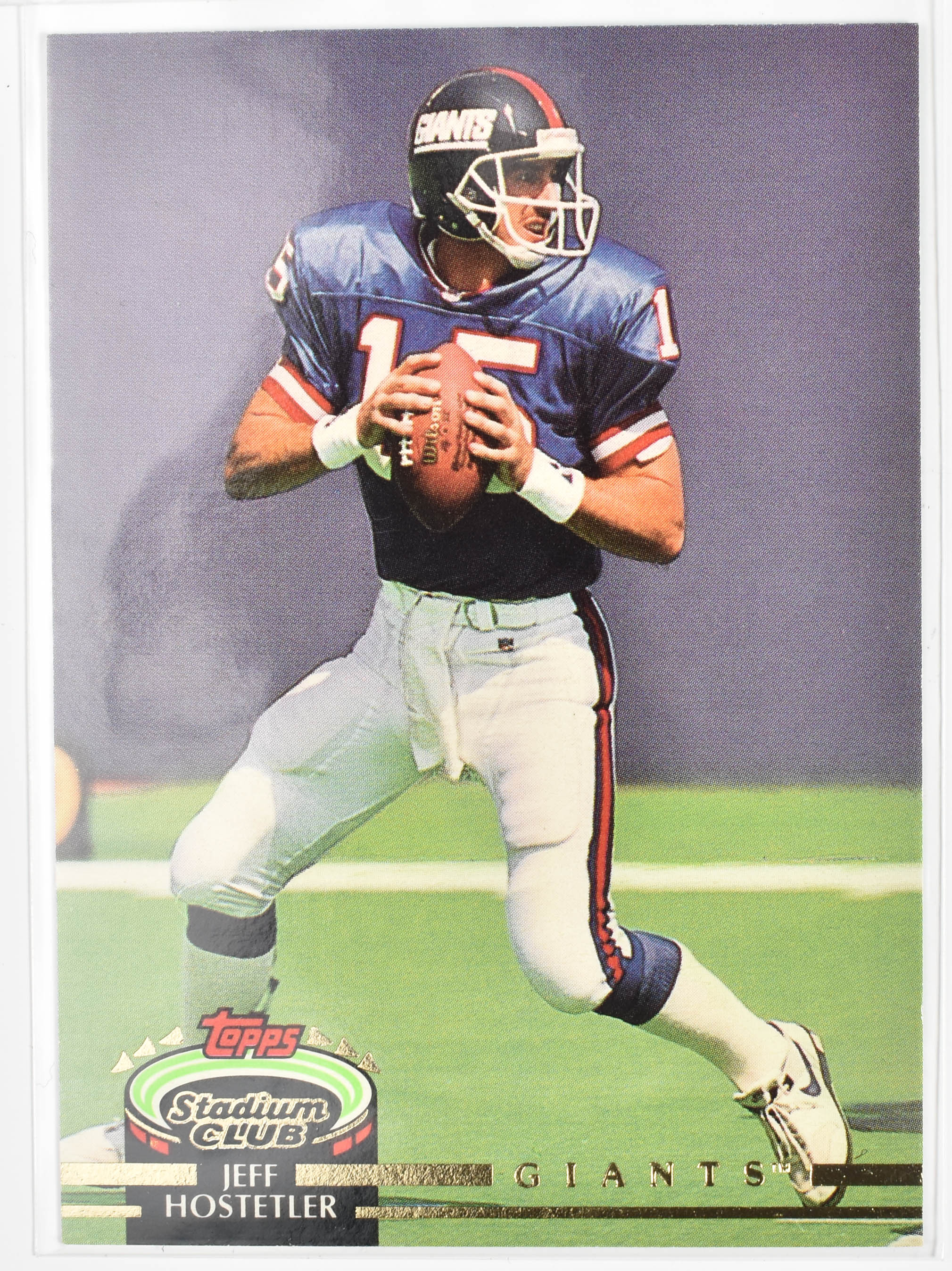 Jeff Hostetler 341 Topps Stadium Club 1992 New York Giants