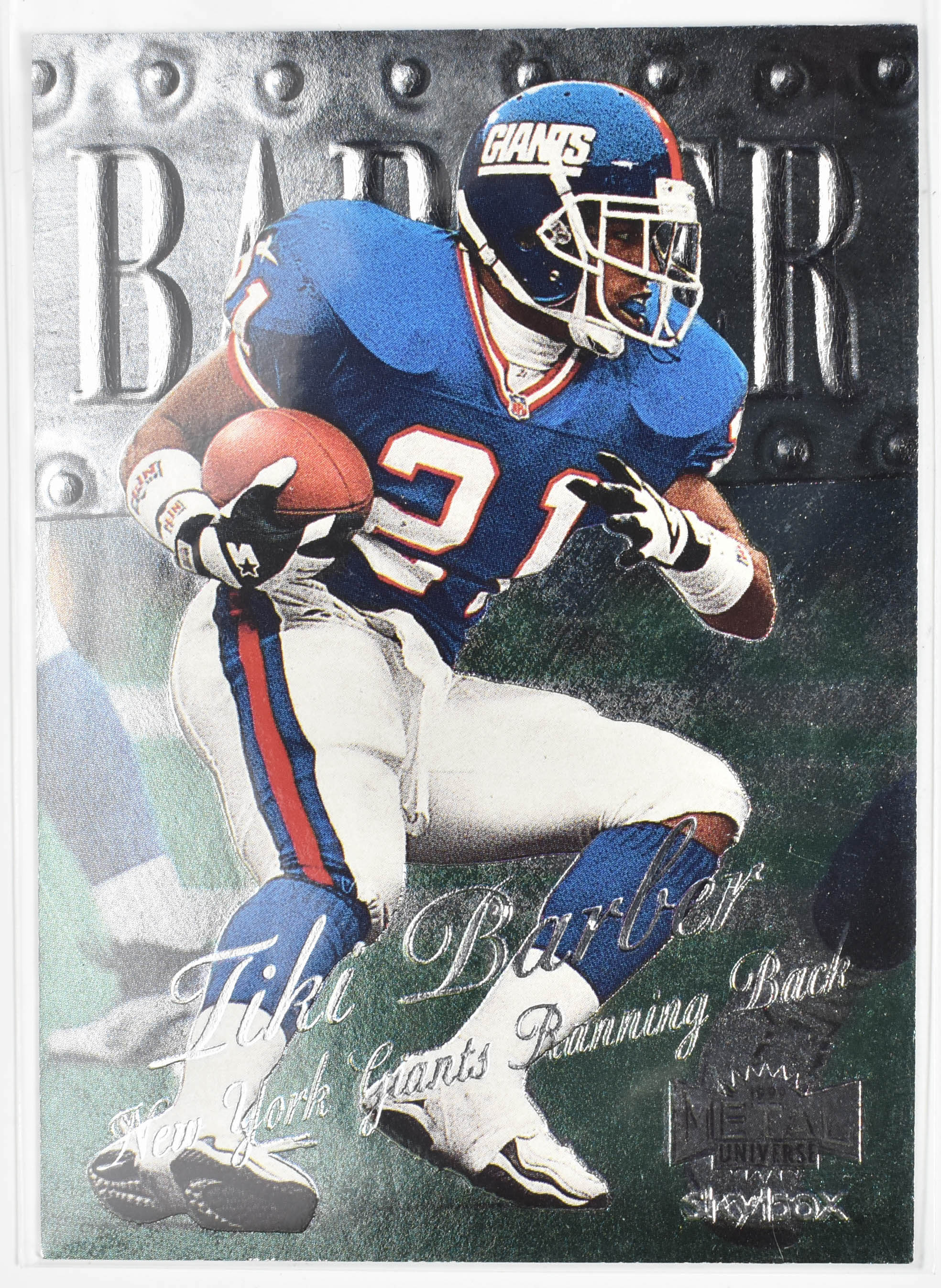 Tiki Barber 116 Skybox 1999 Fleer Metal Universe New York Giants