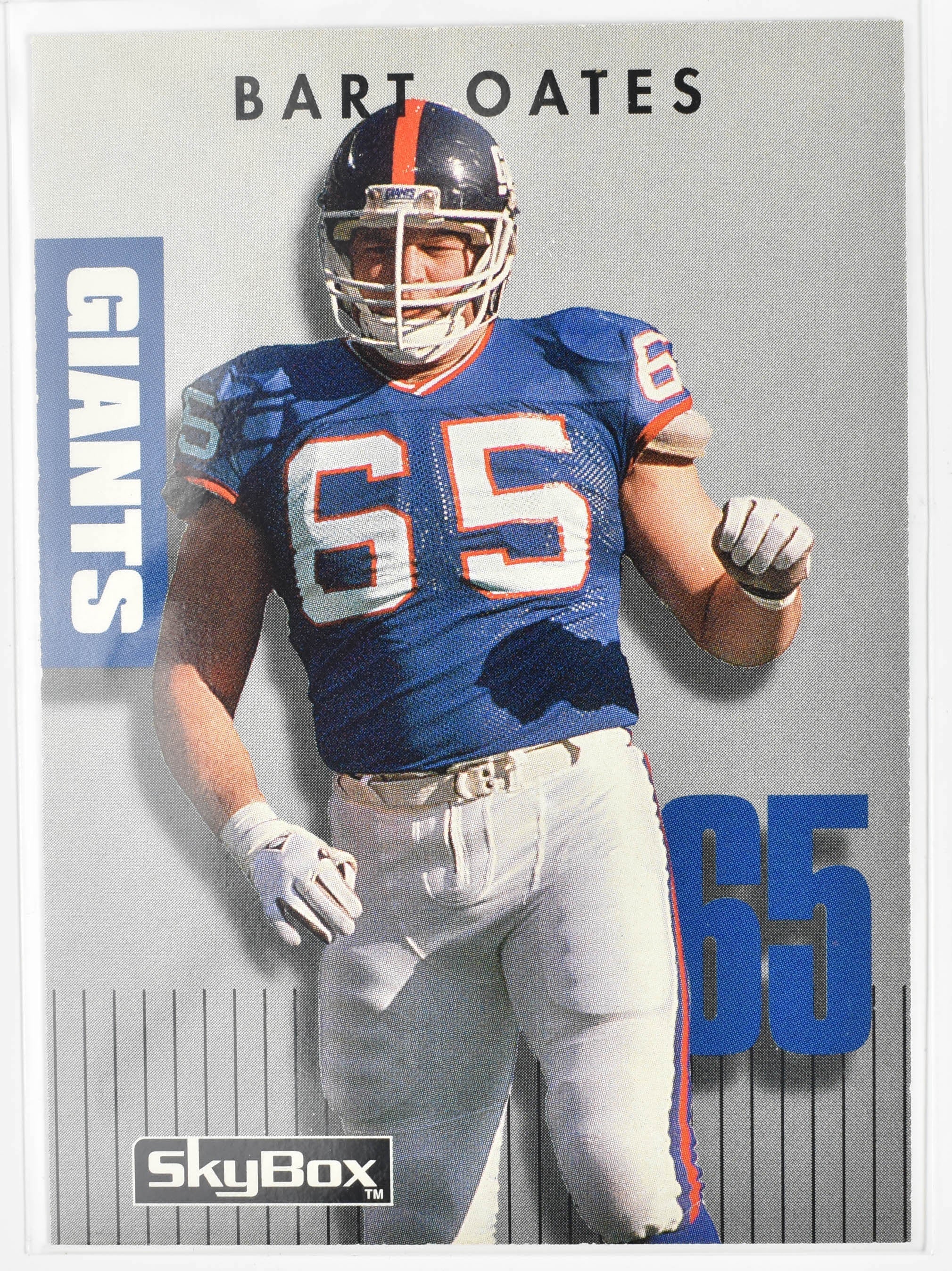 Bart Oates 175 Skybox 1992 New York Giants Football Card