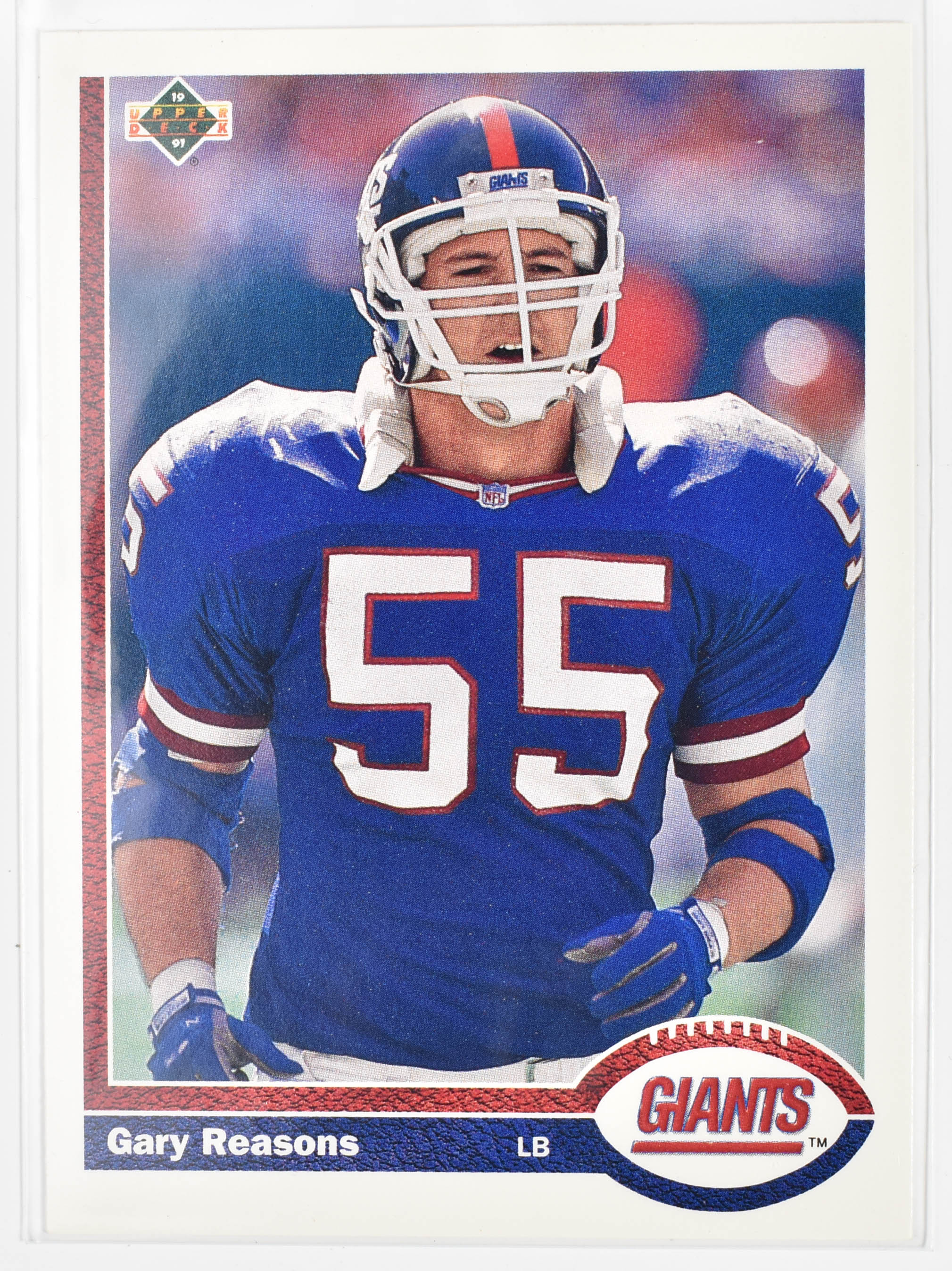 Gary Reasons 578 Upper Deck 1991 New York Giants