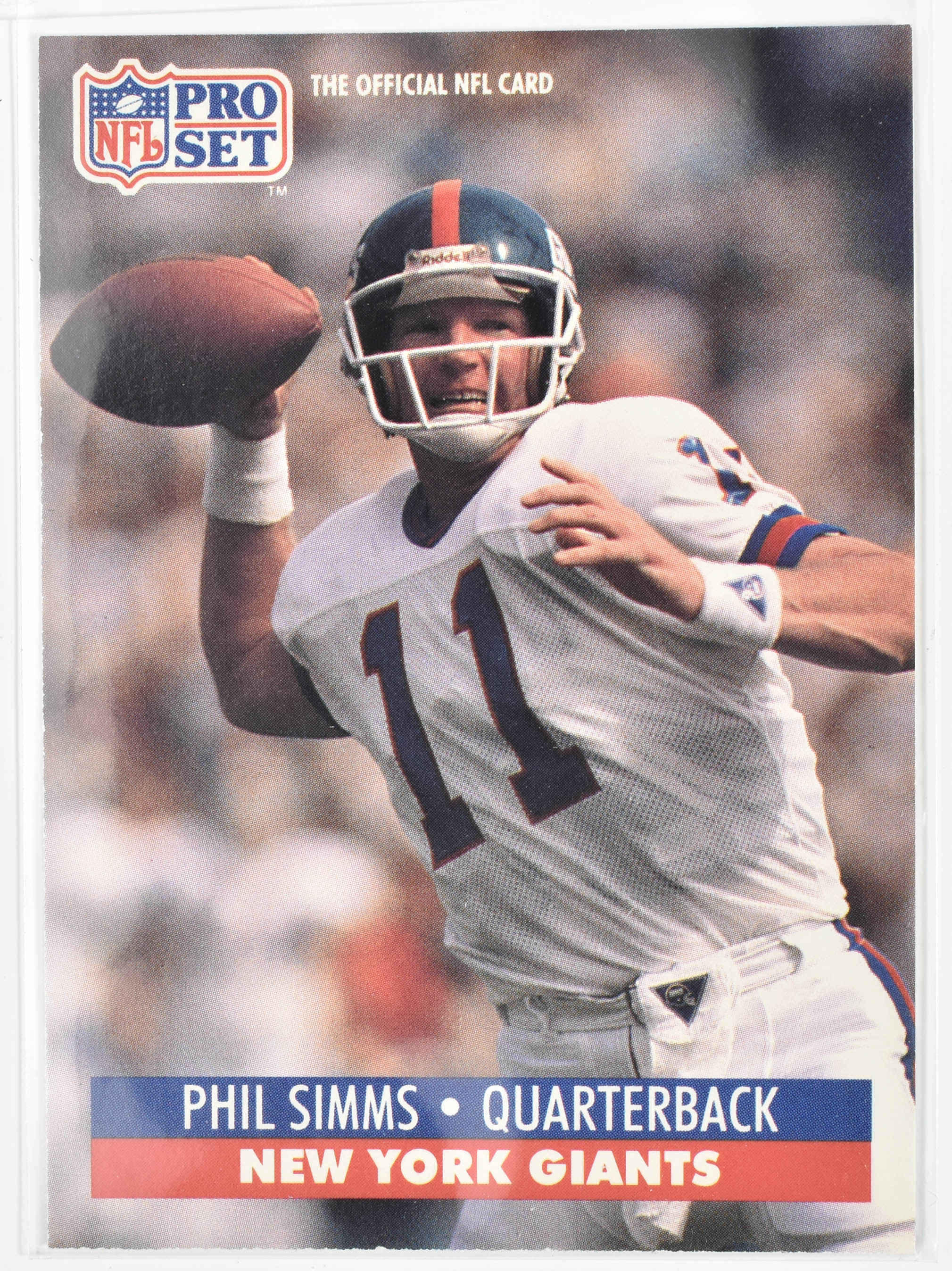 Phil Simms 601 Pro Set 1991 New York Giants