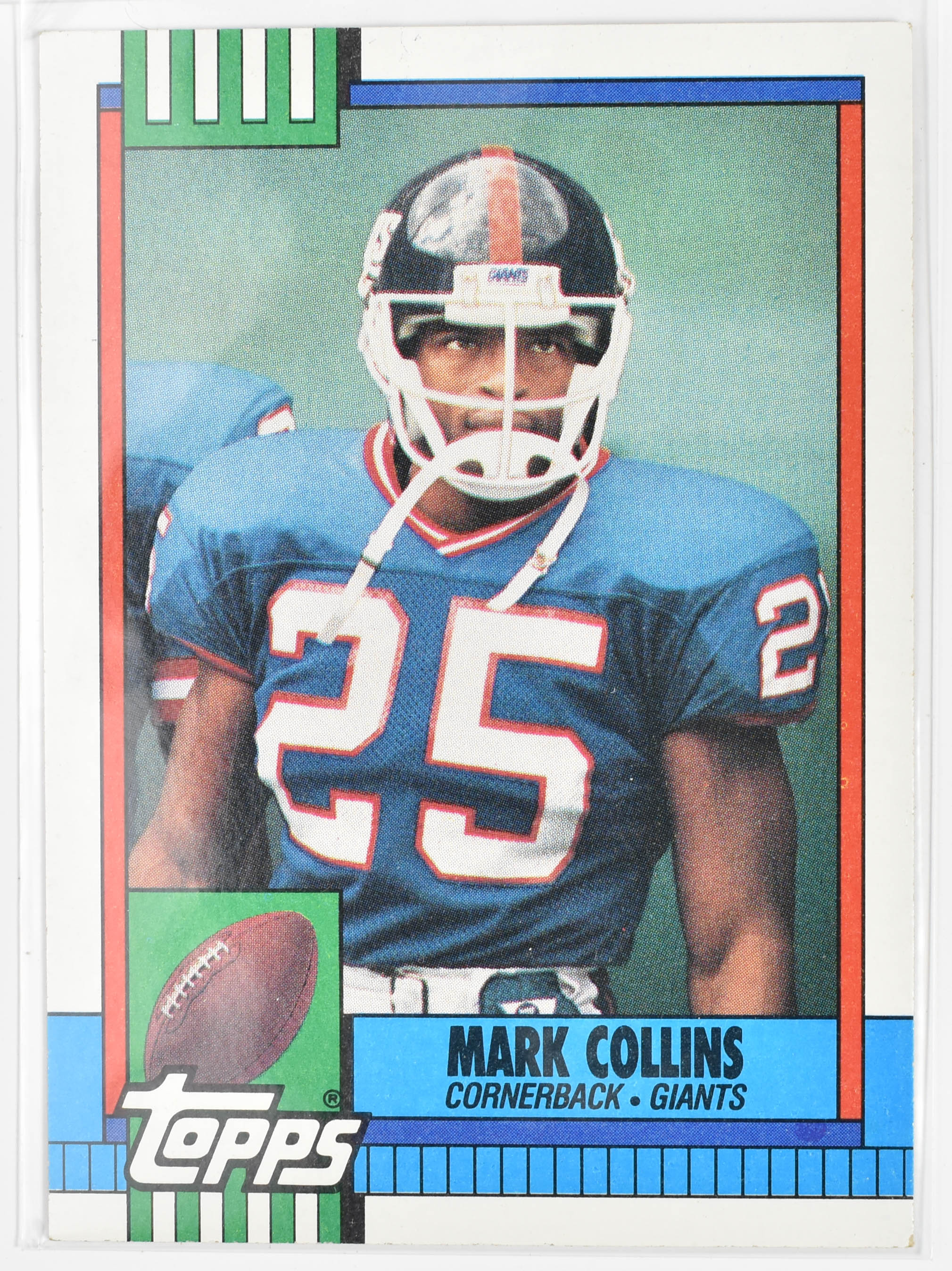 Mark Collins 56 Topps 1990 New York Giants