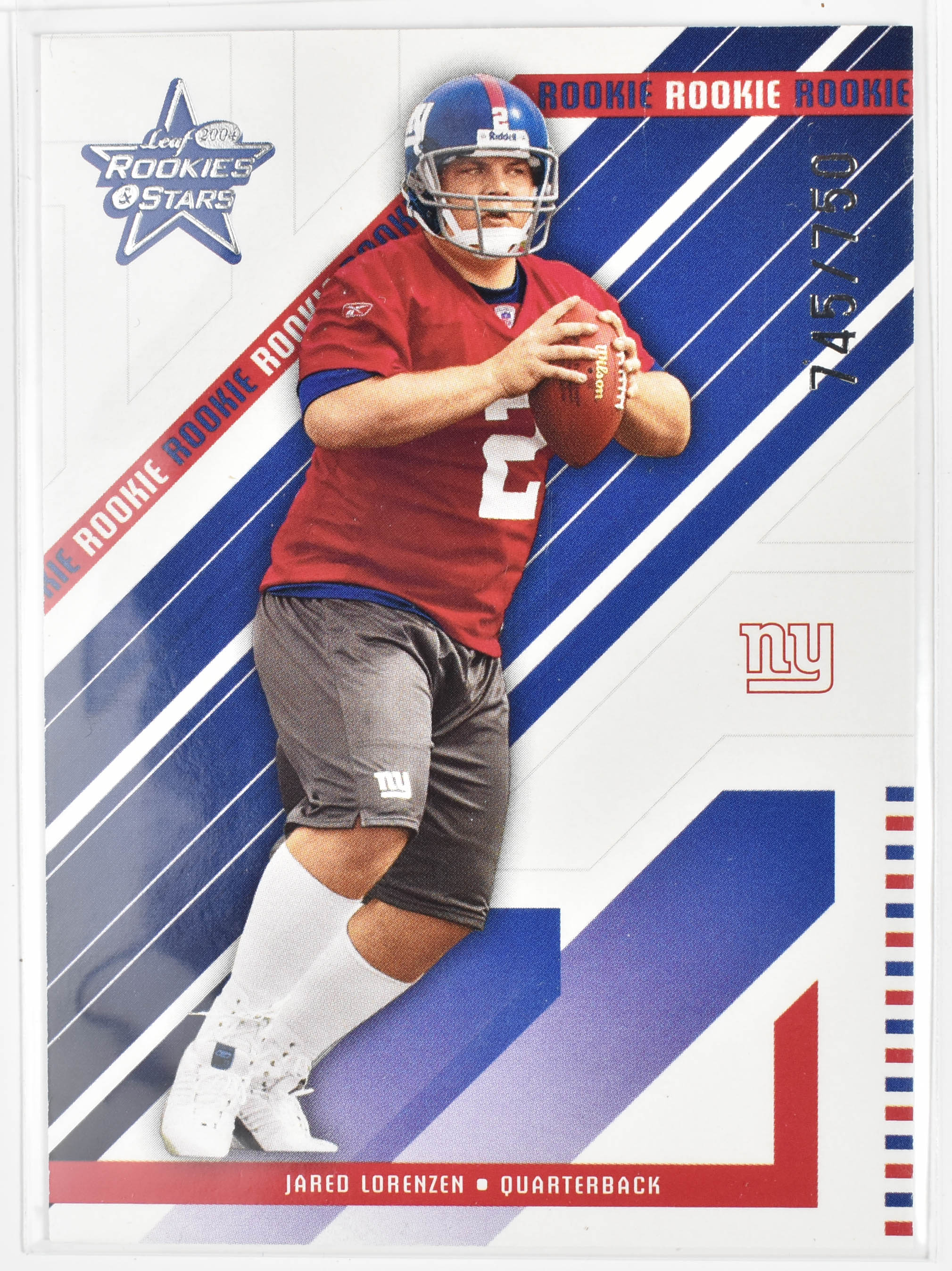 Jared Lorenzen 221 Donruss 2004 Rookies Star 745/750 Numbered