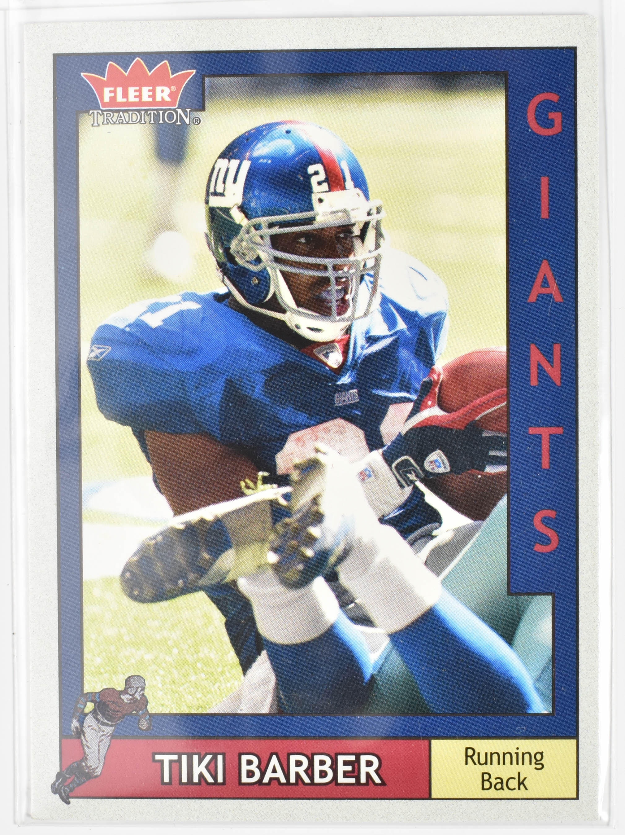 Tiki Barber 140 Fleer Tradition 2003 New York Giants