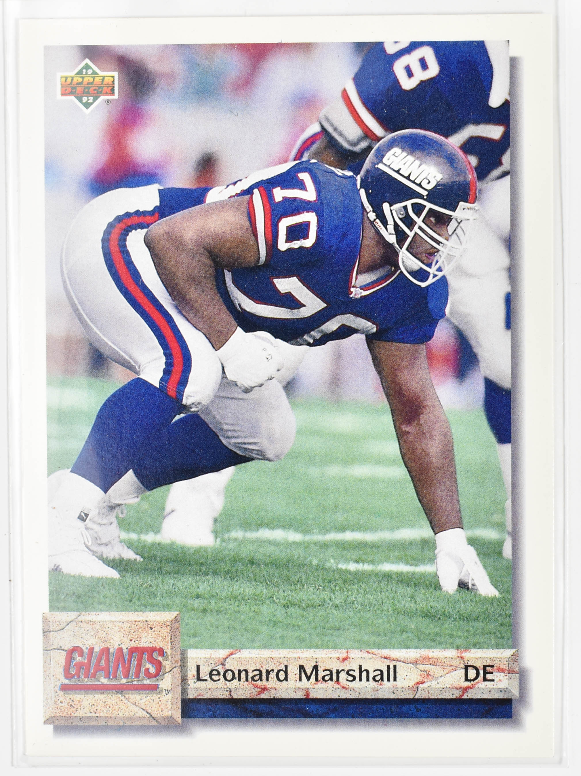 Leonard Marshall 127 Upper Deck 1992 New York Giants