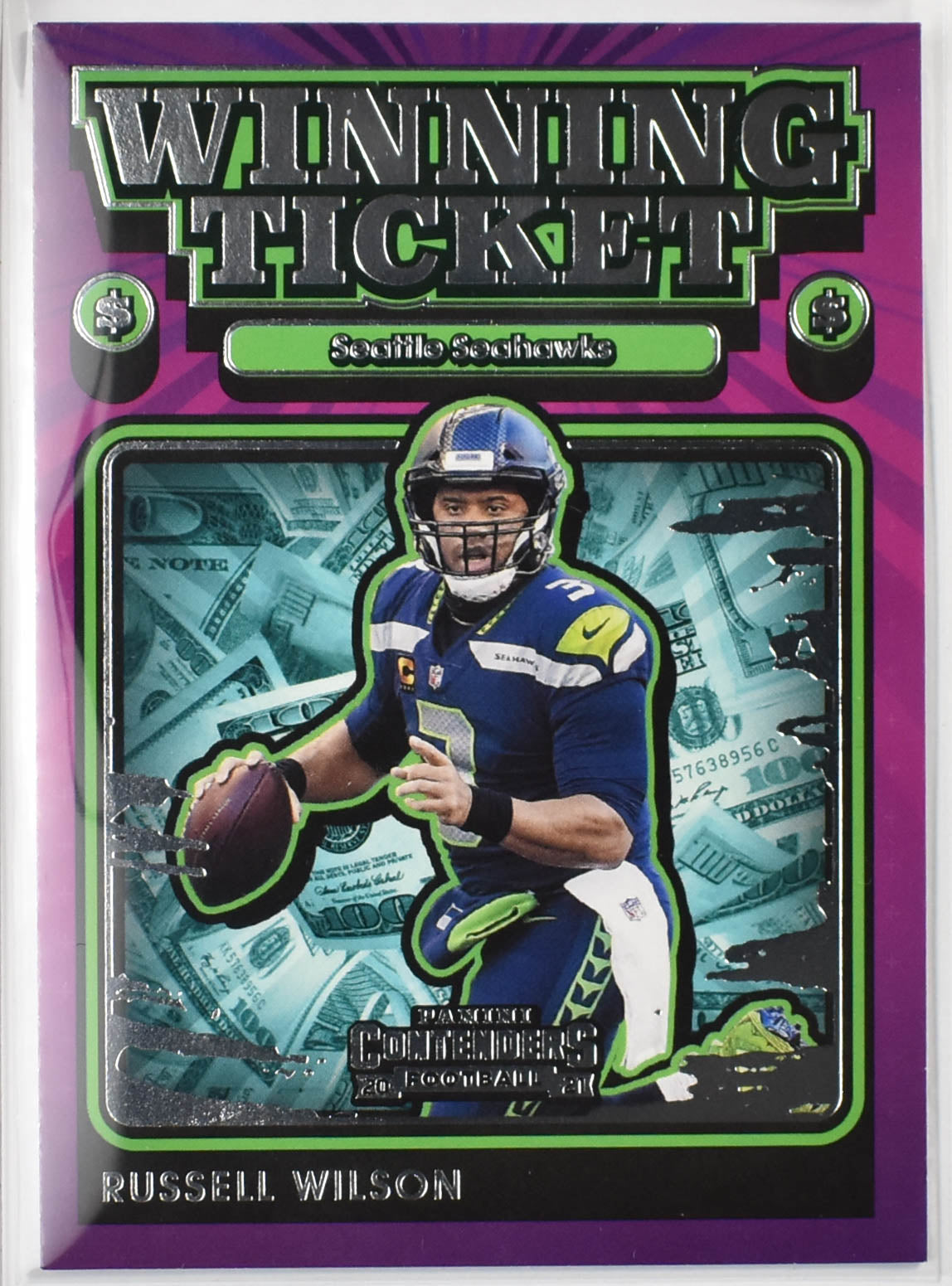 Russell Wilson WT-RWI Winning Ticket 2021 Panini Contenders Football