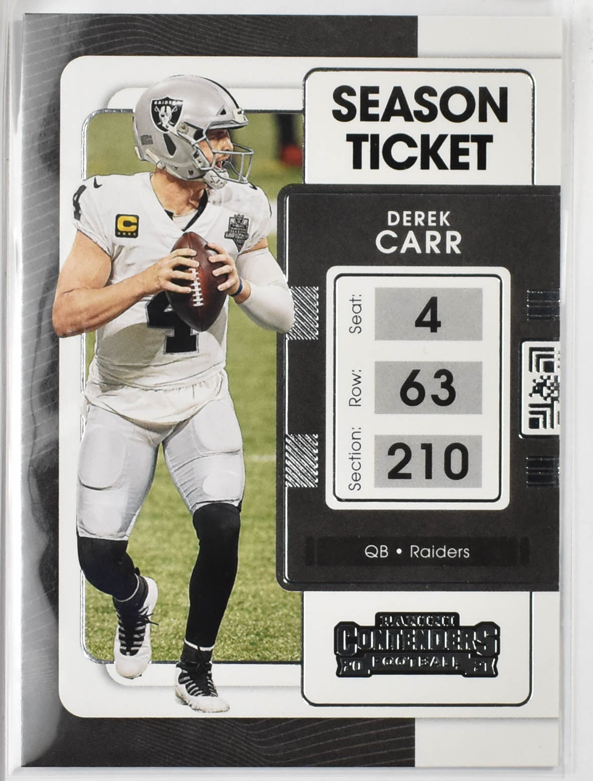 Derek Carr 57 2021 Panini Contenders Football