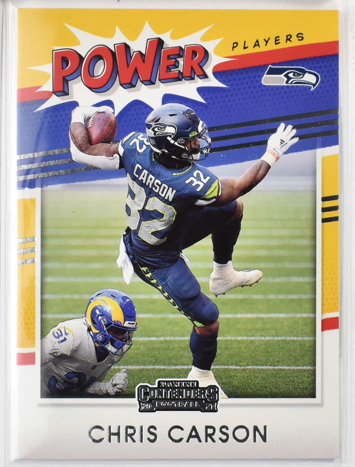 Chris Carson PP-CCA 2021 Panini Contenders Football