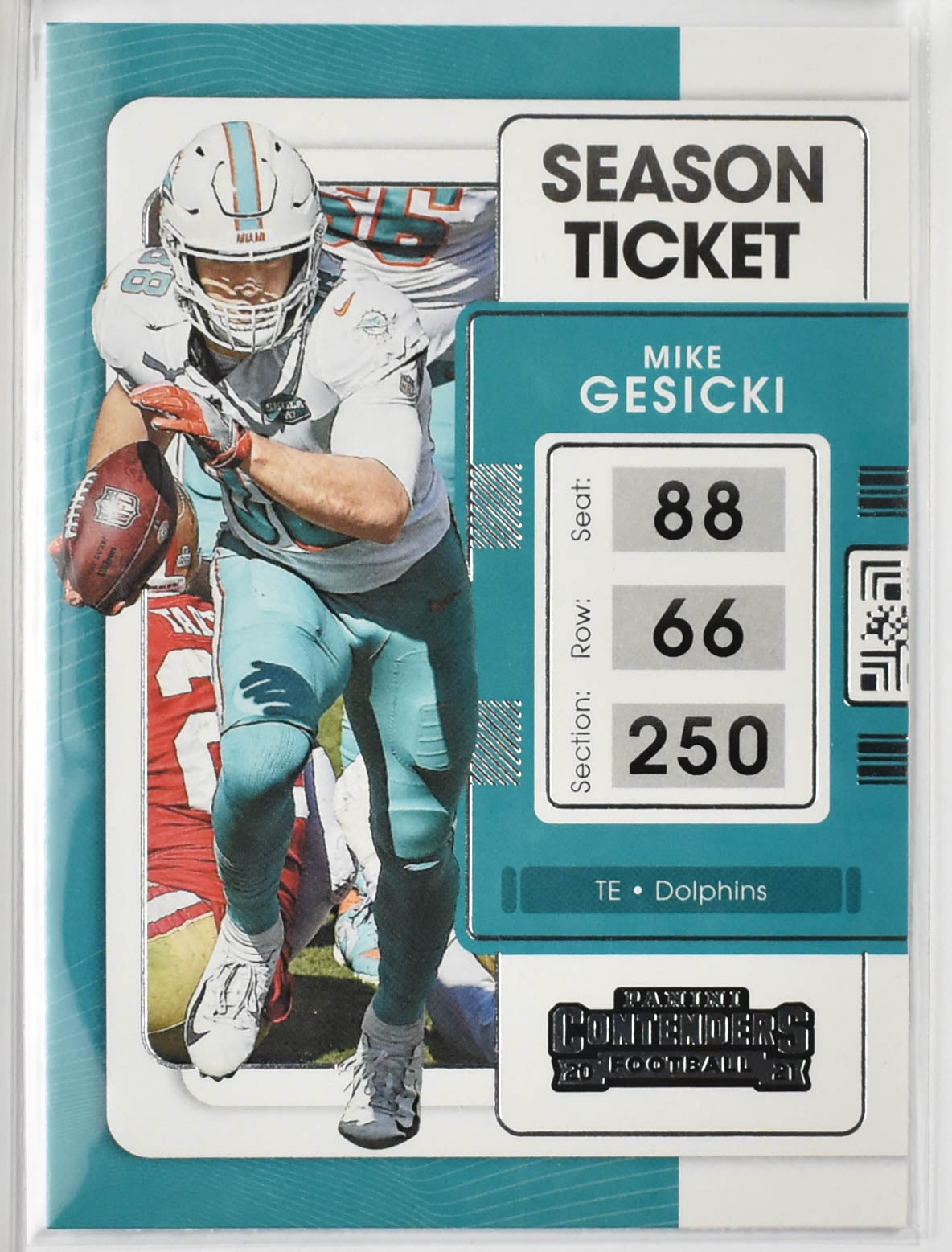 Mike Gesicki 62 2021 Panini Contenders Football