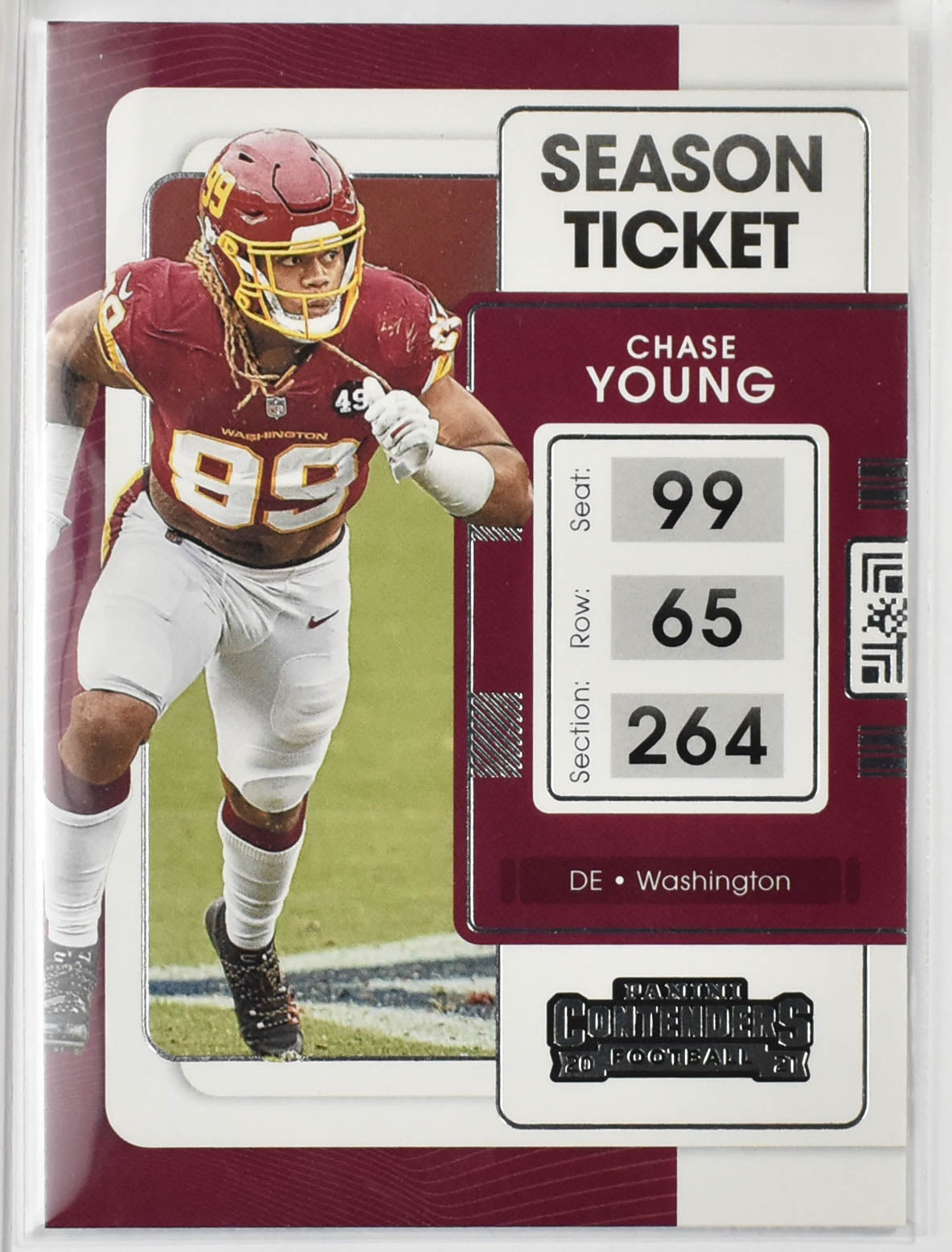Chase Young 100 2021 Panini Contenders Football