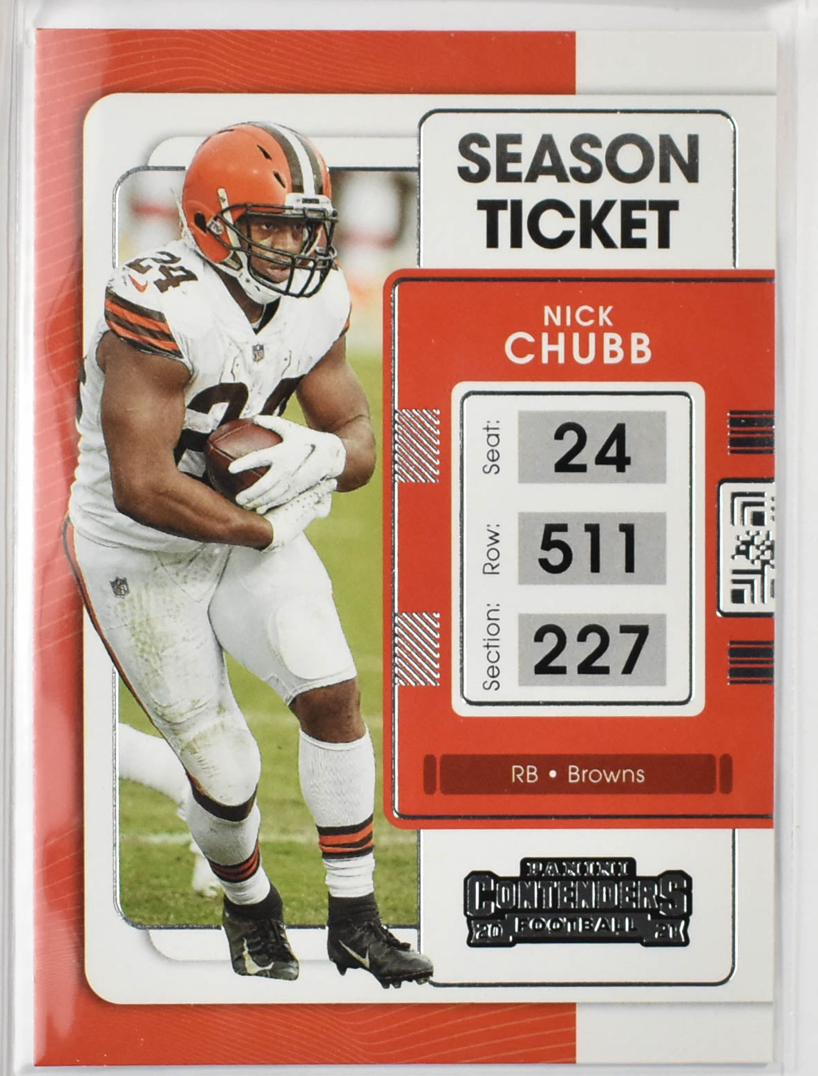 Nick Chubb 24 2021 Panini Contenders Football