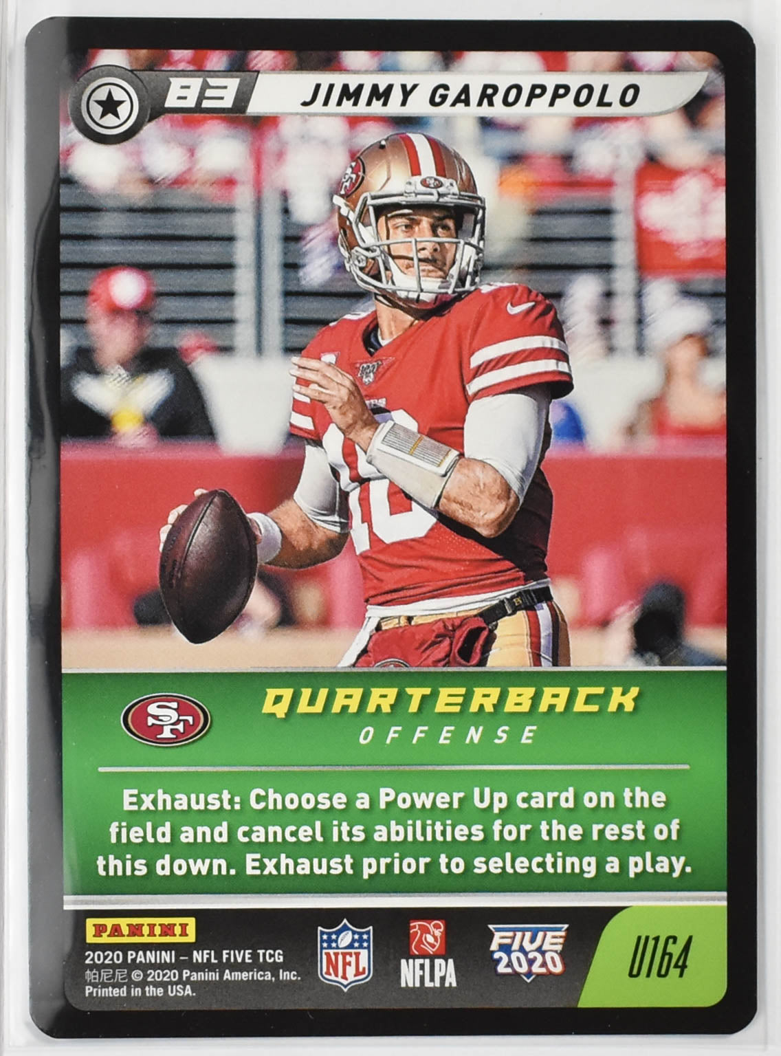 Jimmy Garoppolo U164 Panini 2020 NFL FIVE TCG