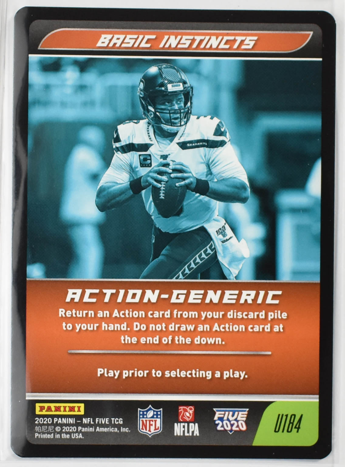 Basic Instinct U184 Panini 2020 NFL FIVE TCG Russell Willson