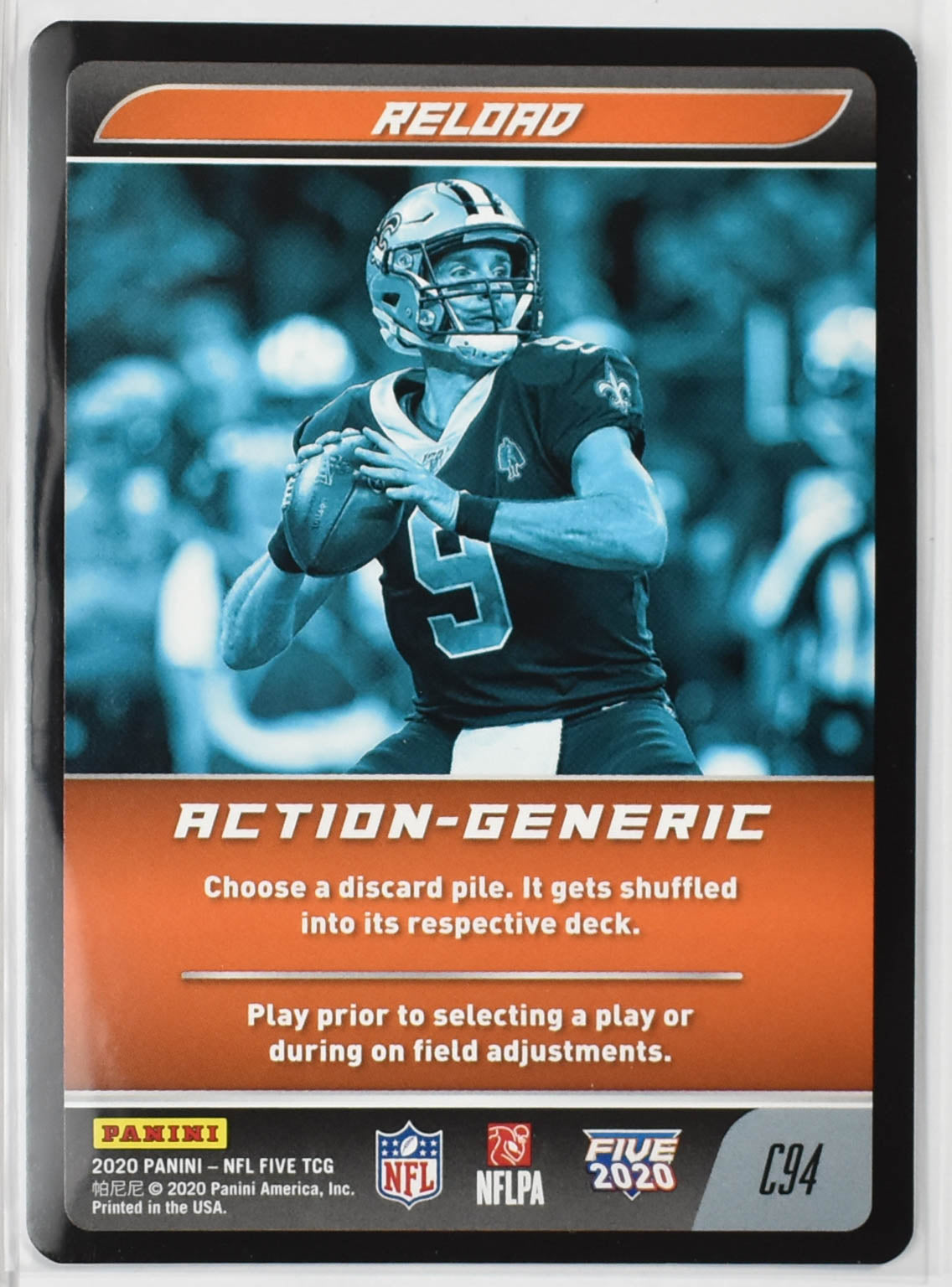 Drew Brees Reload C94 Panini 2020 NFL FIVE TCG