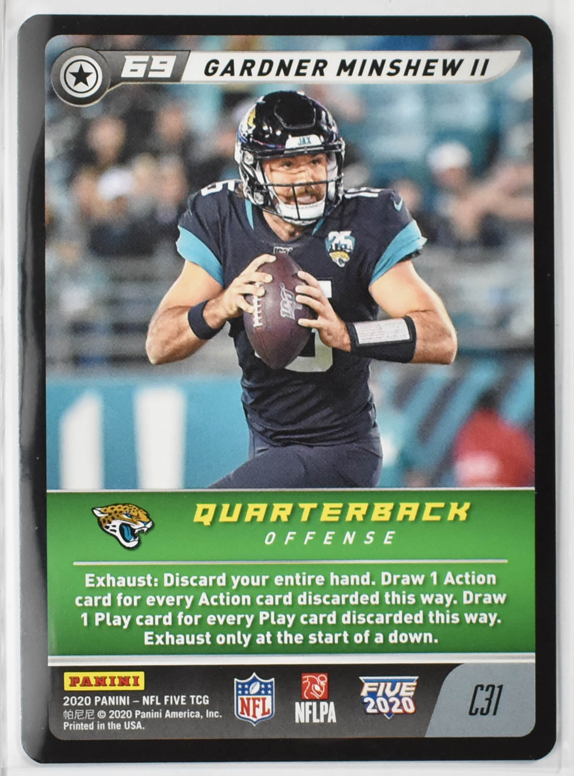 Gardner Minshew C31 Panini 2020 NFL FIVE TCG