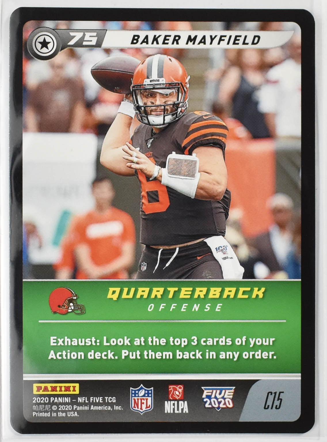 Baker Mayfield C15 Panini 2020 NFL FIVE TCG