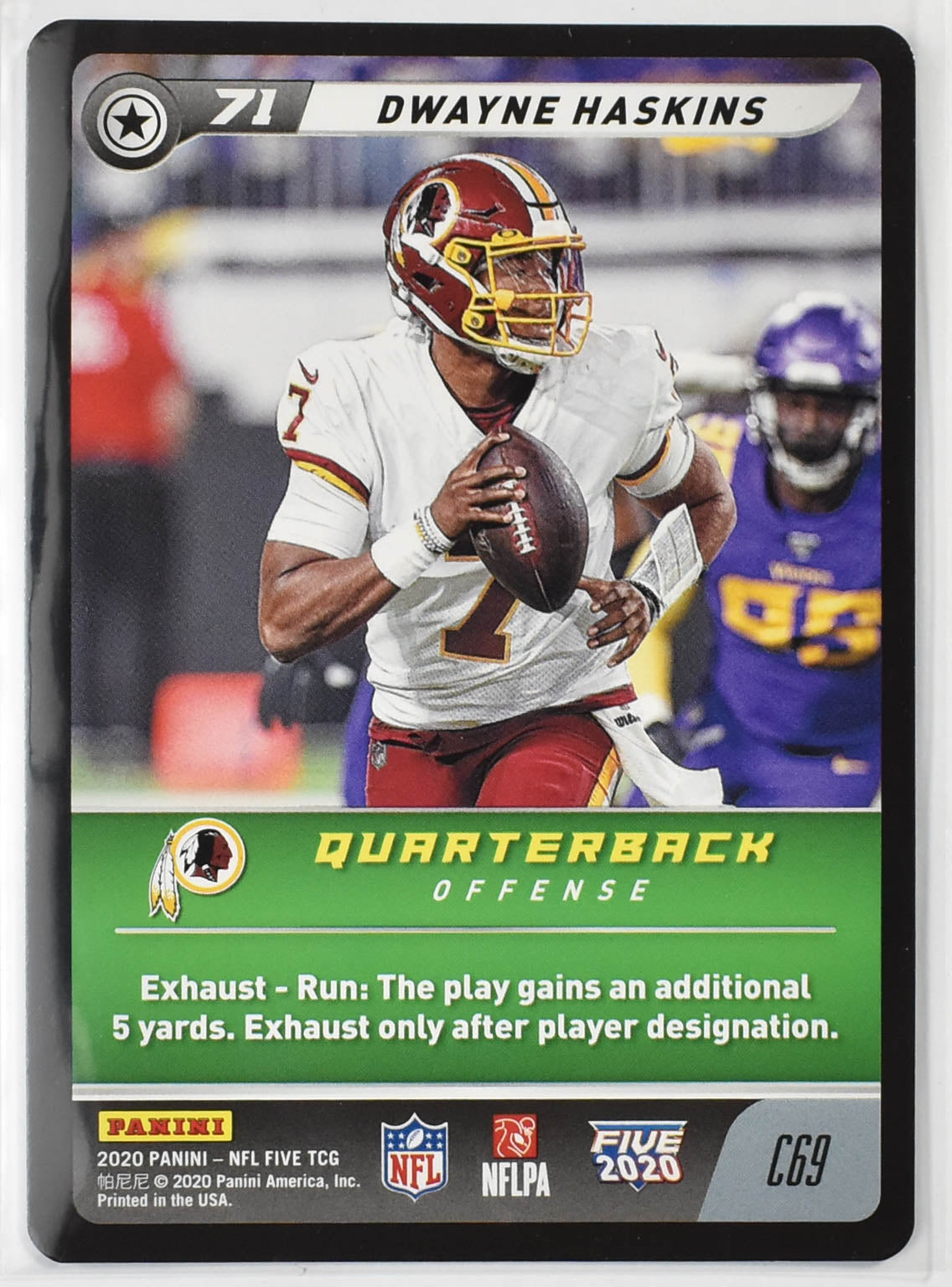Dwayne Haskins C69 Panini 2020 NFL FIVE TCG
