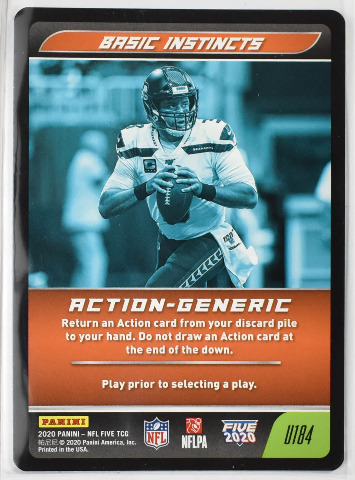 Russel Wilson Basic Instincts U184 Panini 2020 NFL FIVE TCG