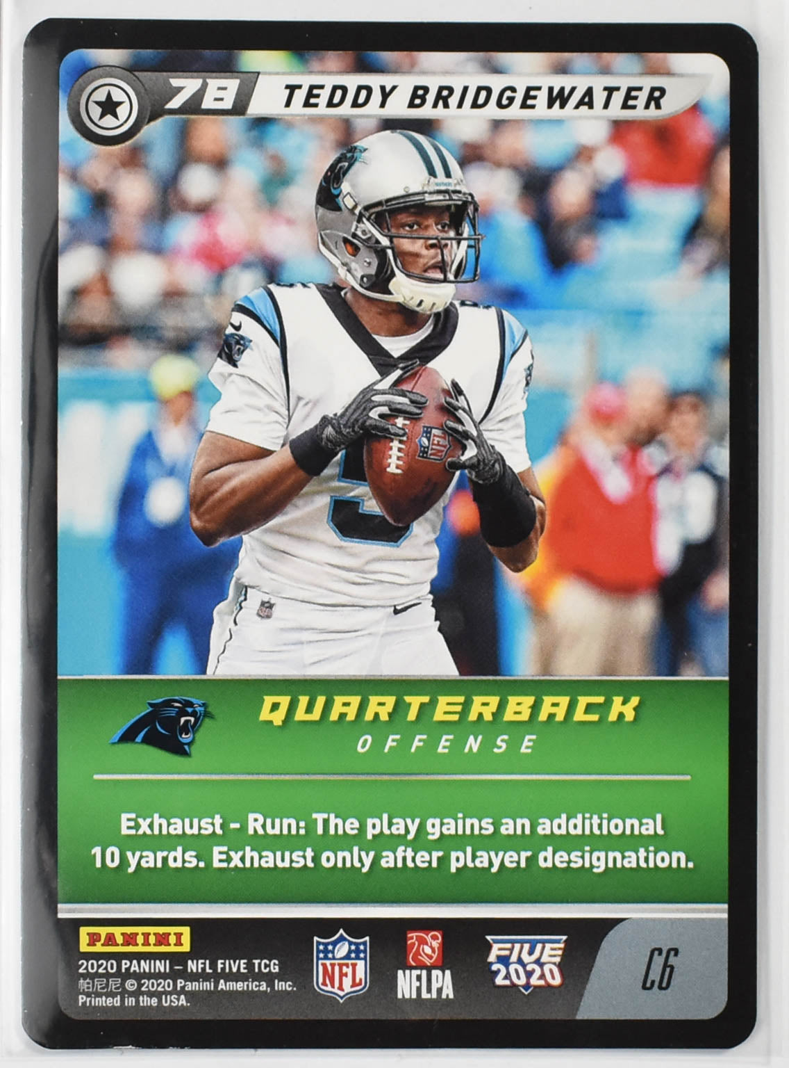 Teddy Bridgewater C6 Panini 2020 NFL FIVE TCG