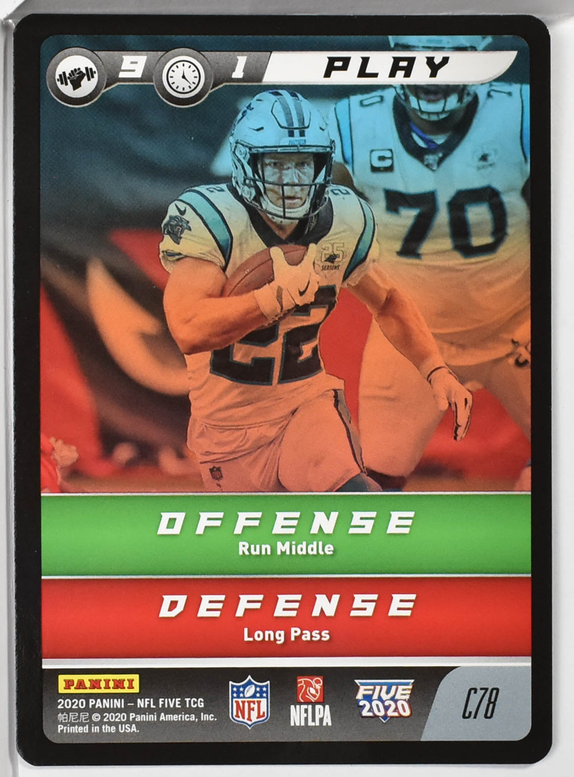 Play C78 Carolina Panthers Panini 2020 NFL FIVE TCG