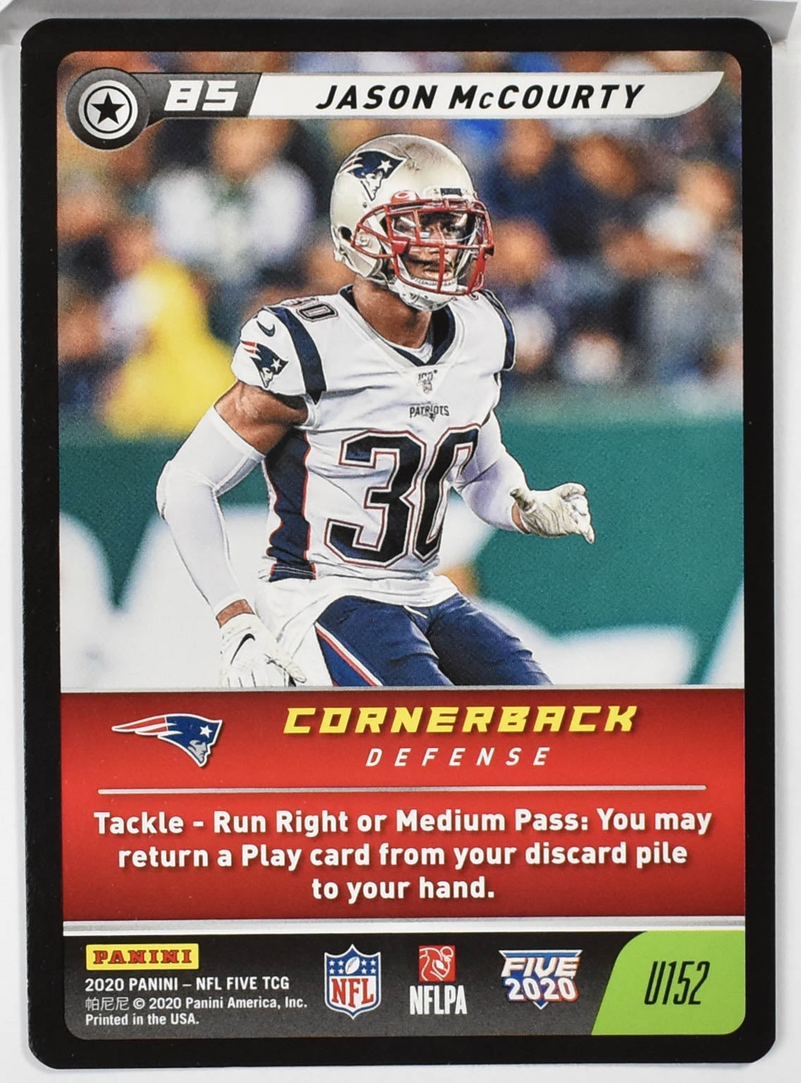 Jason McCourty U152 Panini 2020 NFL FIVE TCG