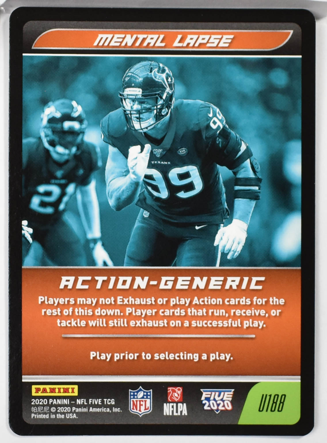 Mental Lapse U188 Panini 2020 NFL FIVE TCG