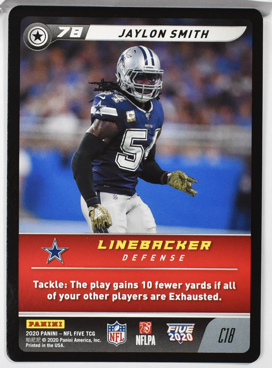Jaylon Smith C18 Panini NFL FIVE TCG 2020