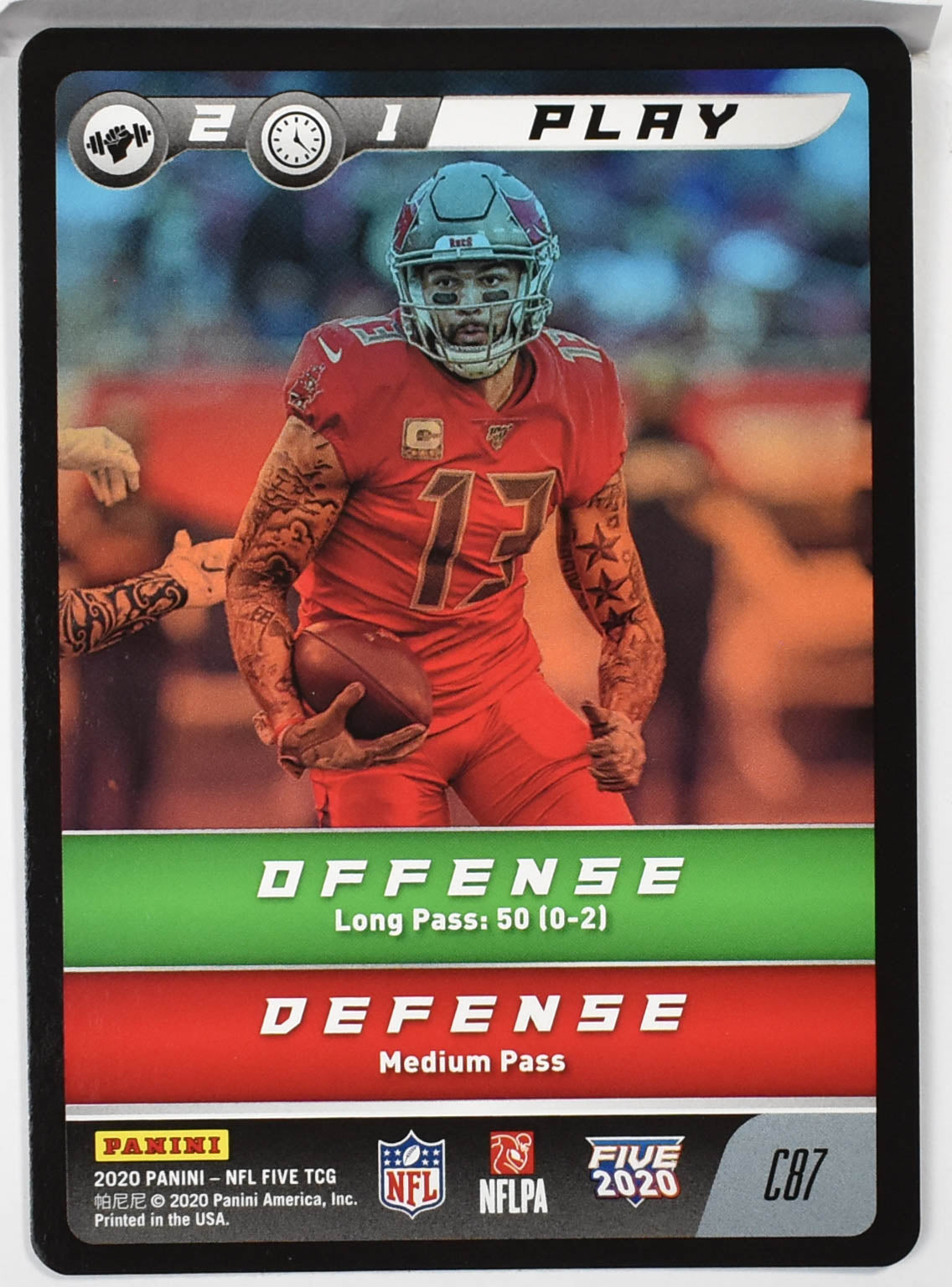 Play C87 Tampa Panini NFL FIVE TCG 2020