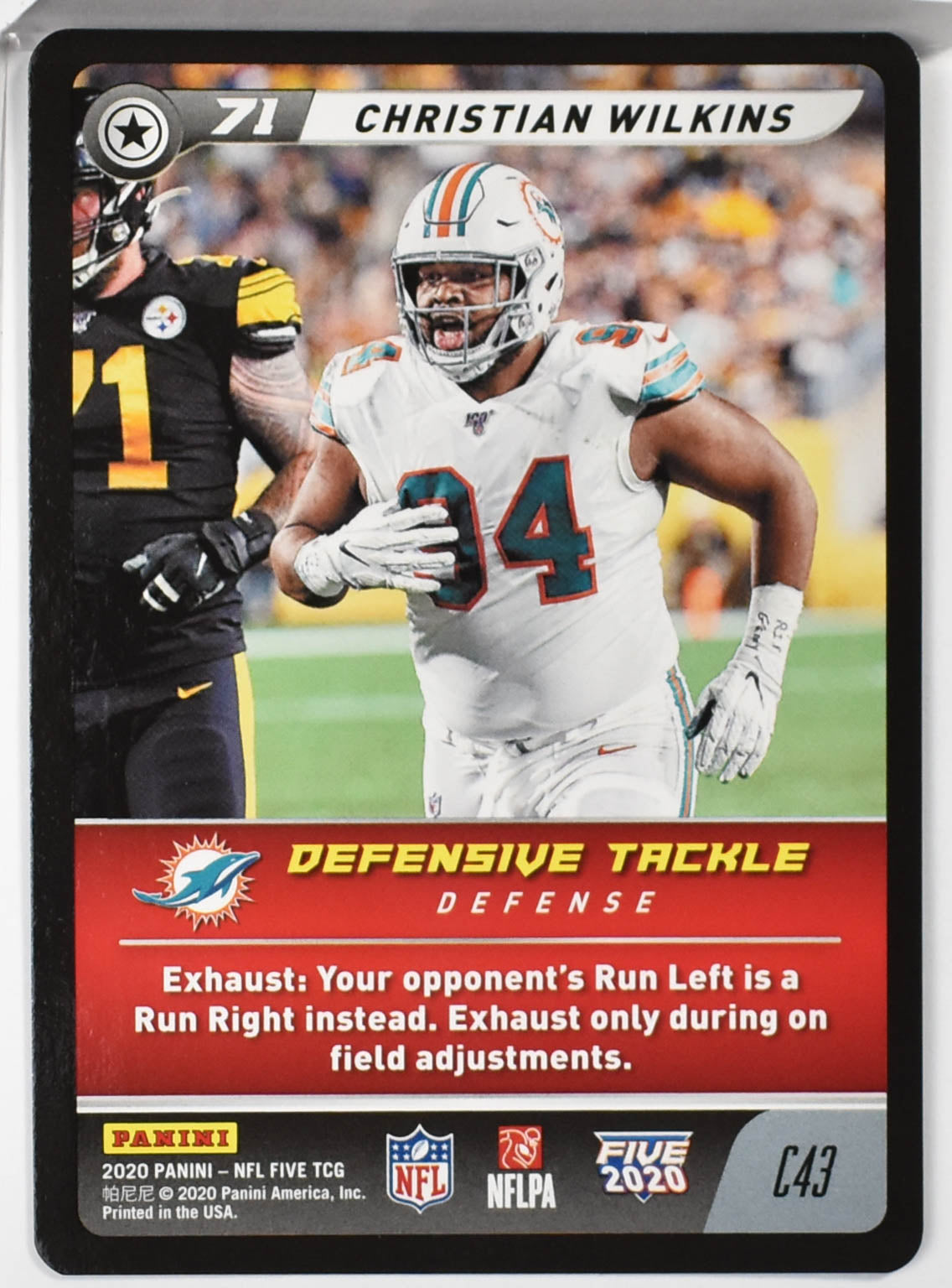 Christian Wilkins C43 Panini NFL FIVE TCG 2020