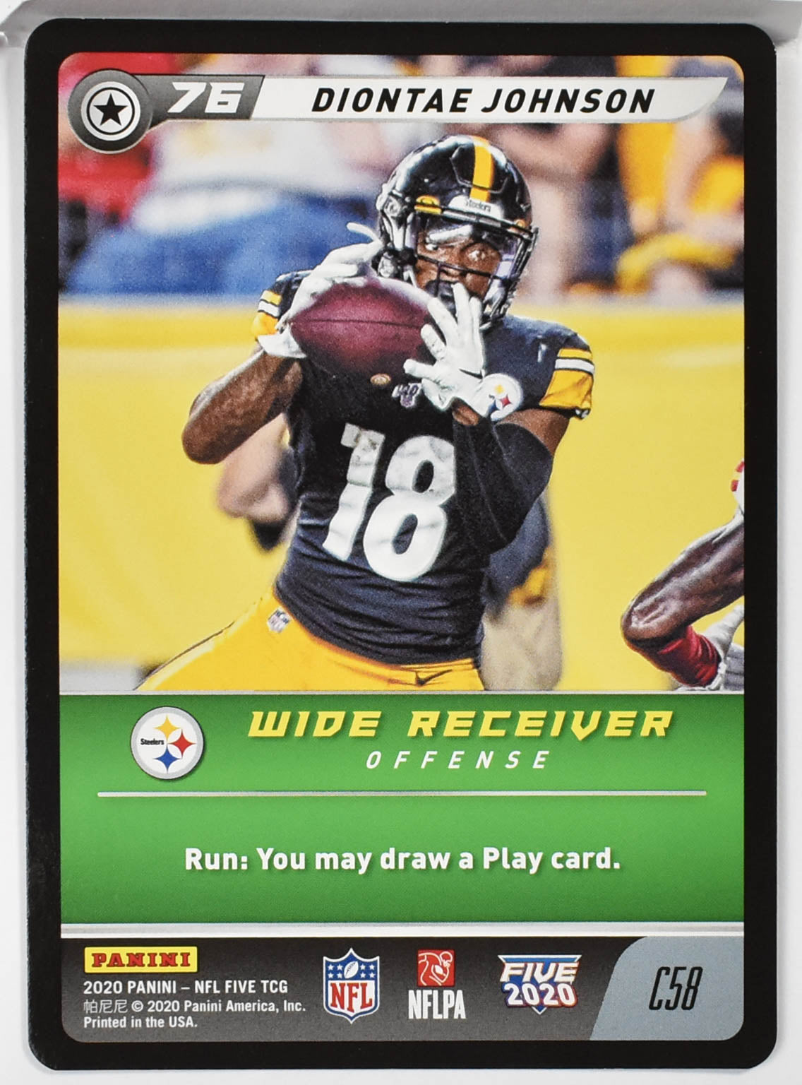 Diontae Johnson C58 Panini NFL FIVE TCG 2020