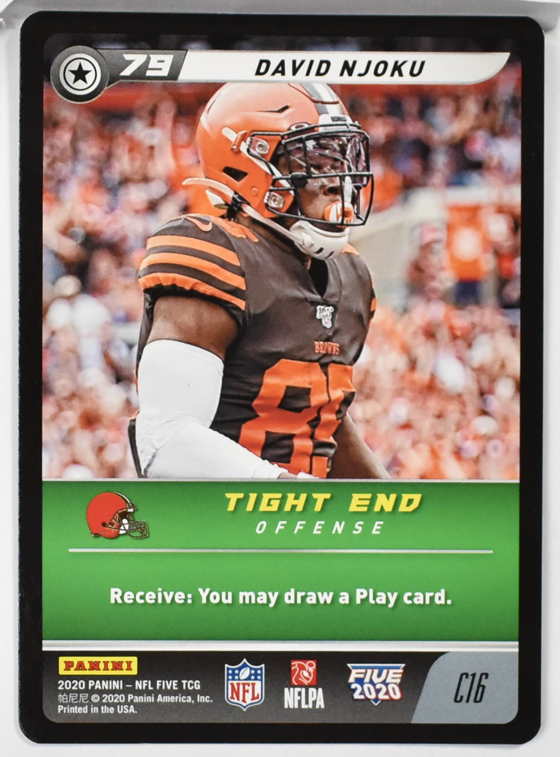 David Njoku C16 Panini NFL FIVE TCG 2020