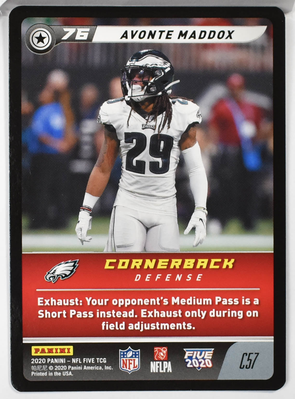 Avonte Maddox C57 Panini NFL FIVE TCG 2020