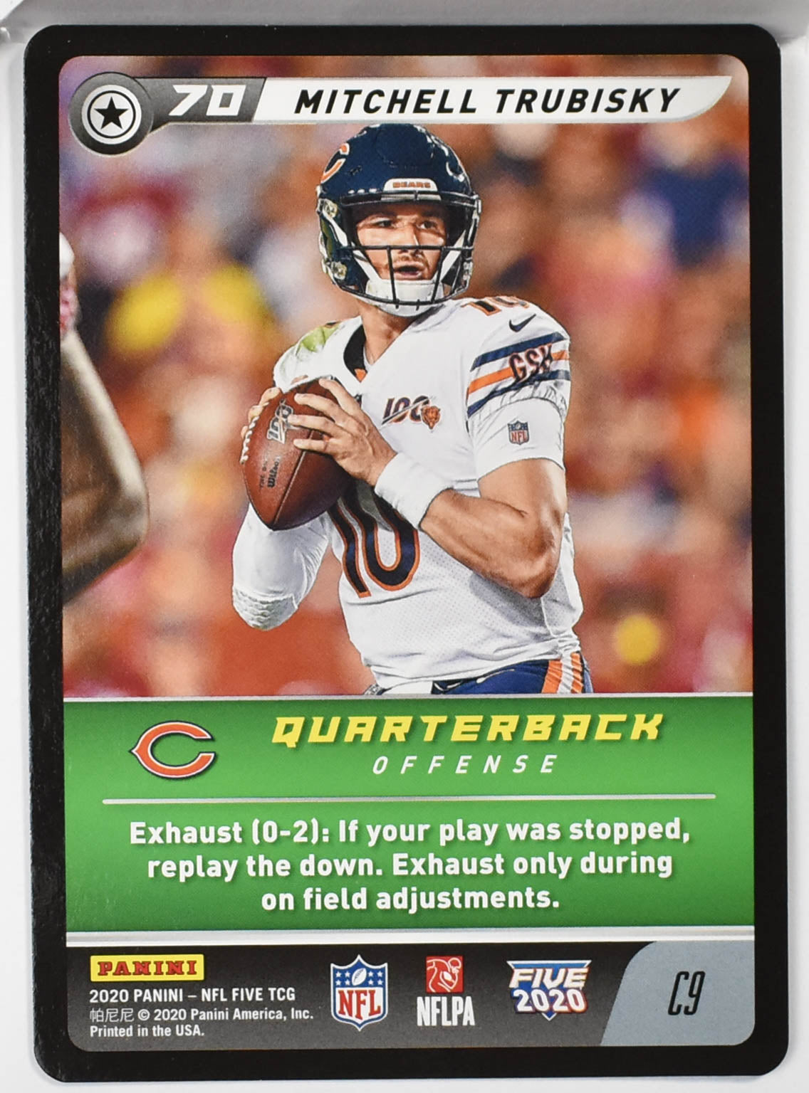 Mitchell Trubisky C9 Panini NFL FIVE TCG 2020